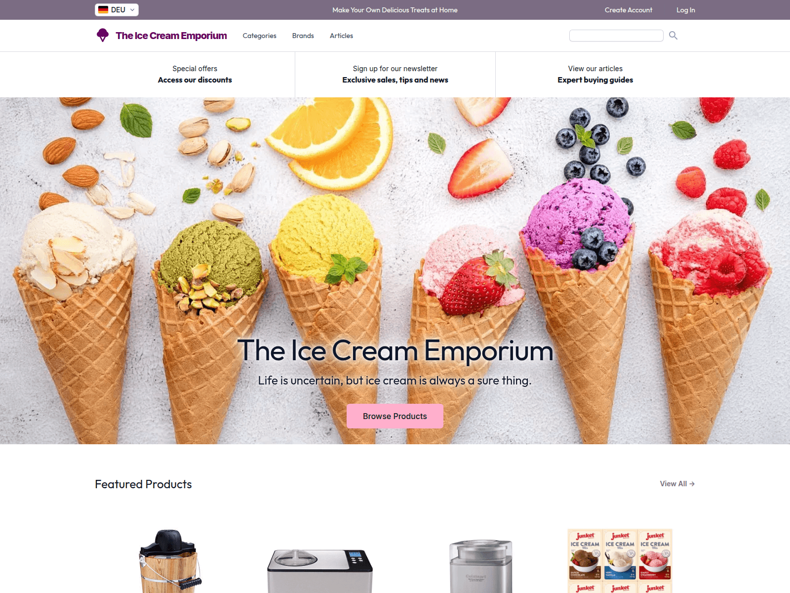 The Ice Cream Emporium screenshot