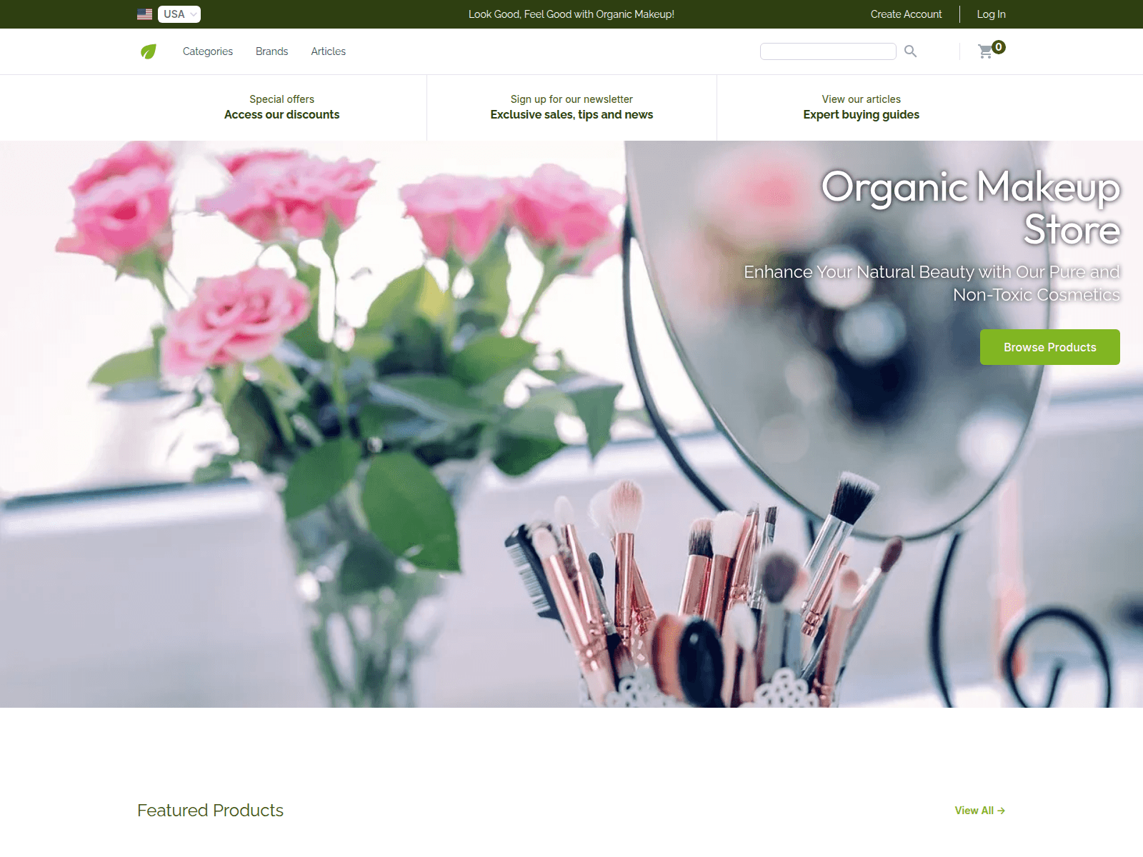 Organic Makeup Store screenshot