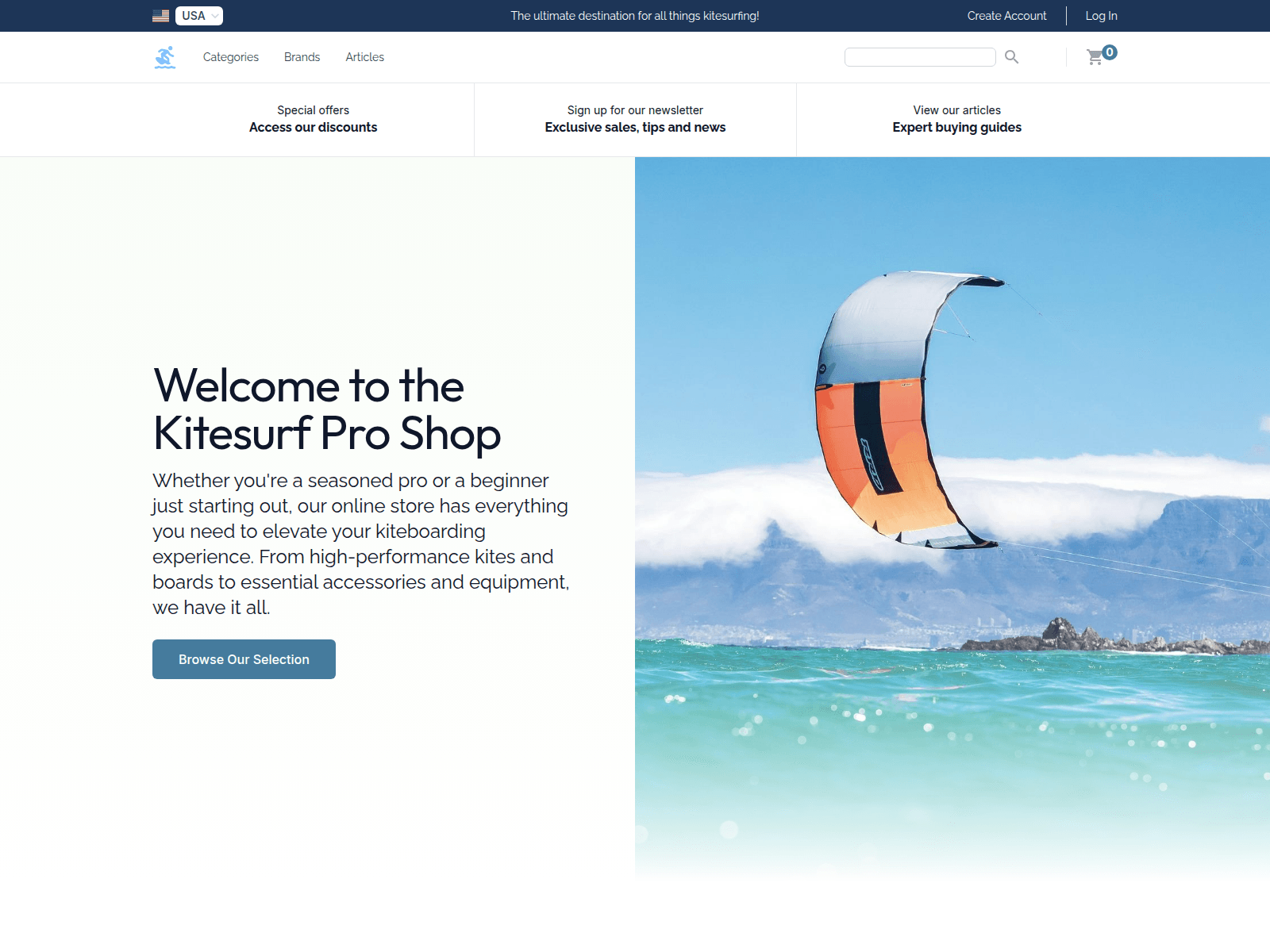 Kitesurf Pro Shop screenshot
