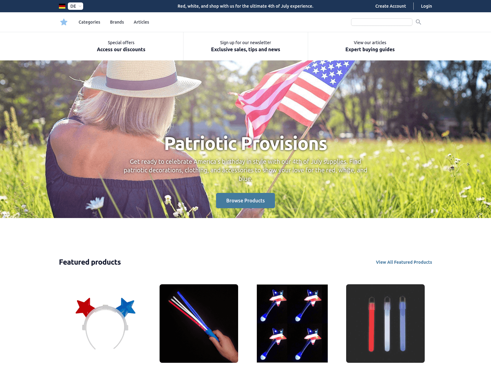 Patriotic Provisions screenshot