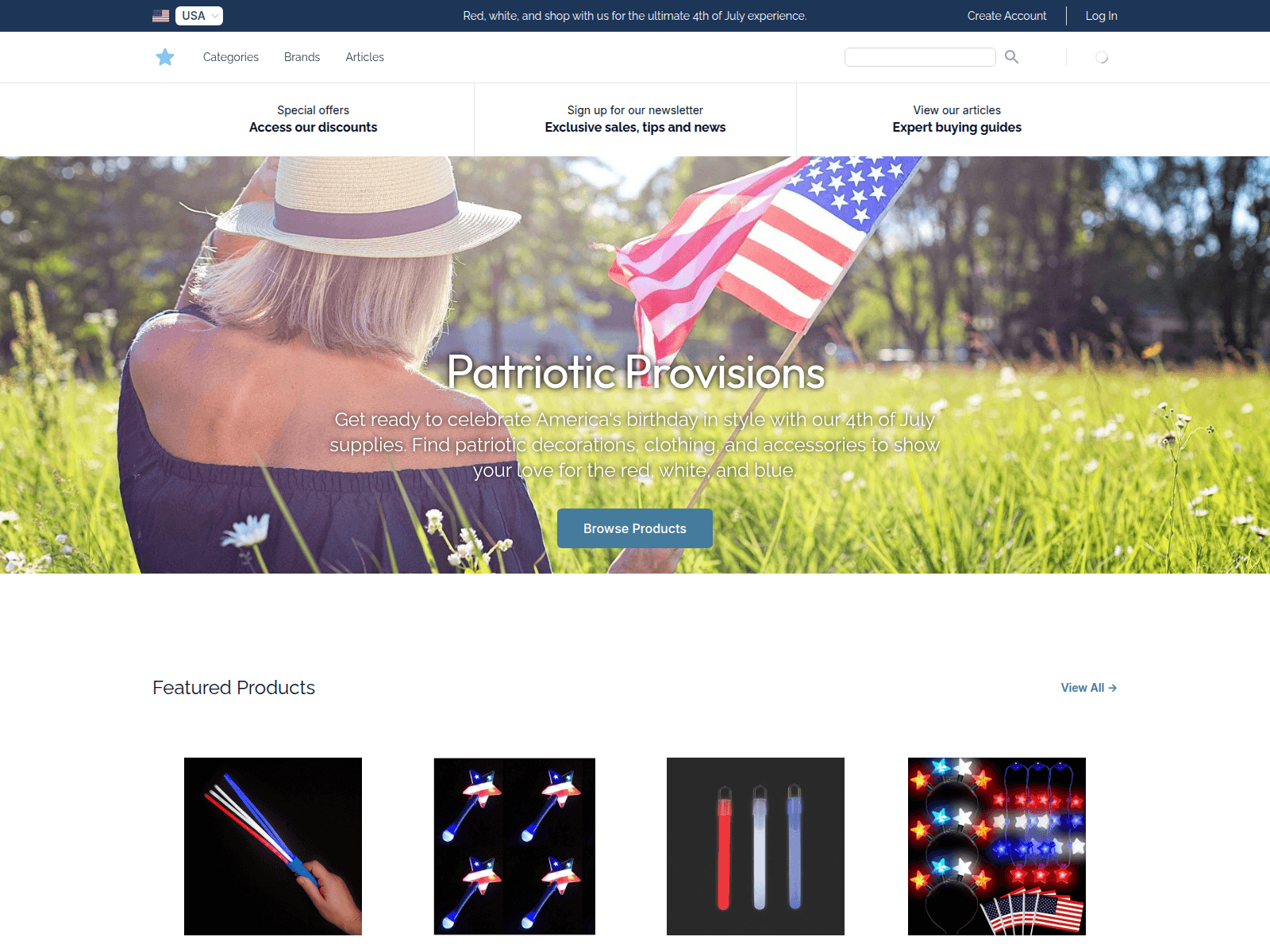 Patriotic Provisions screenshot