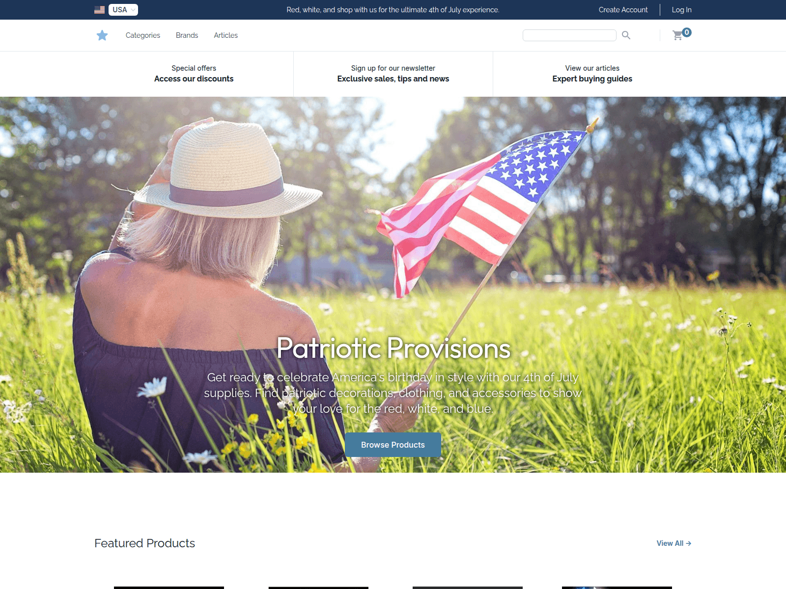 Patriotic Provisions screenshot