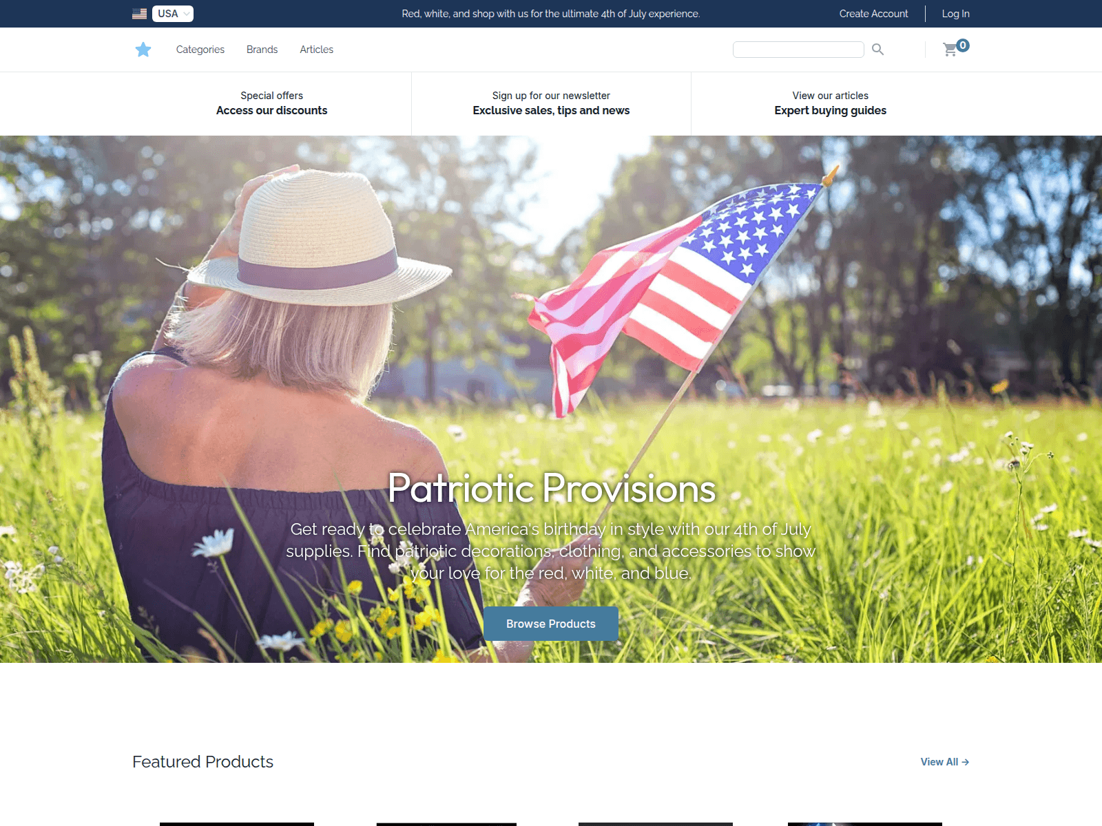 Patriotic Provisions screenshot