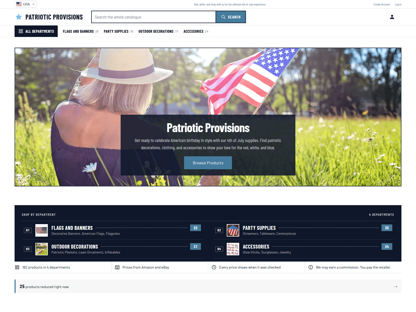 Patriotic Provisions screenshot