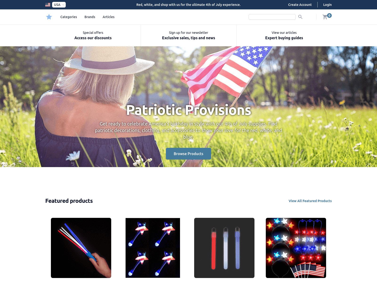 Patriotic Provisions screenshot