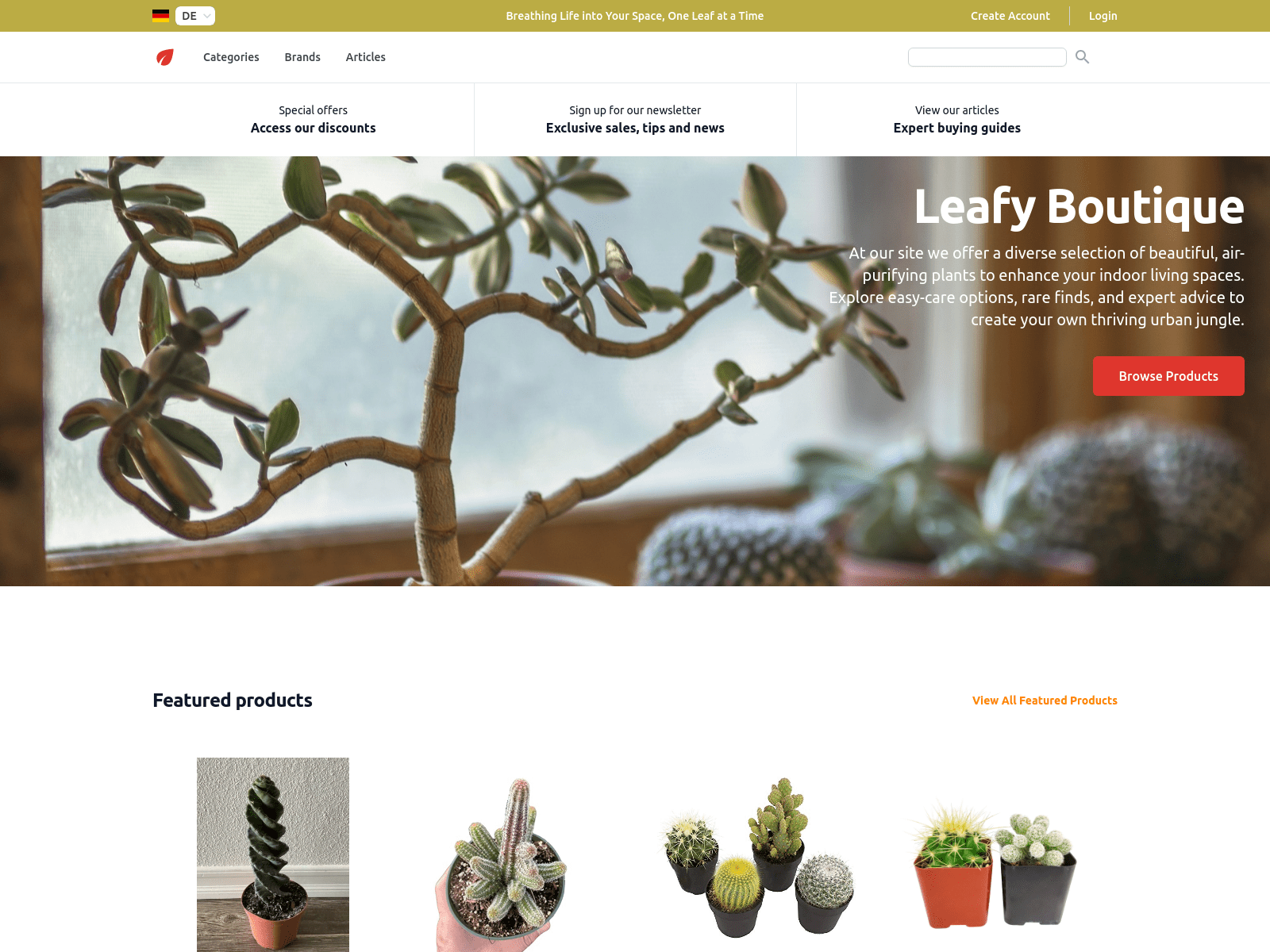 Leafy Boutique screenshot