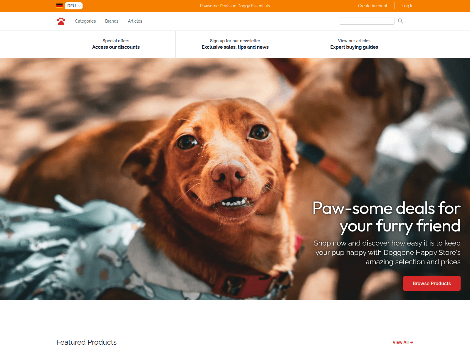 Doggone Happy Store screenshot