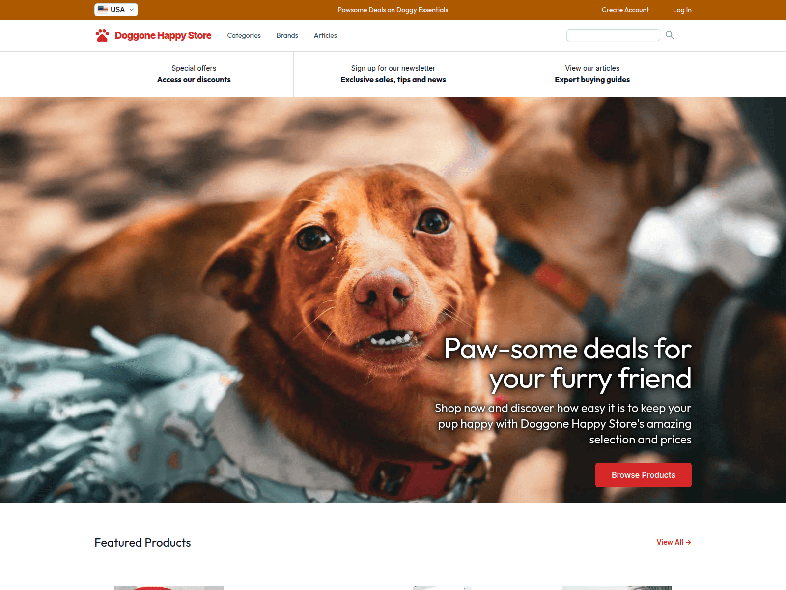 Doggone Happy Store screenshot