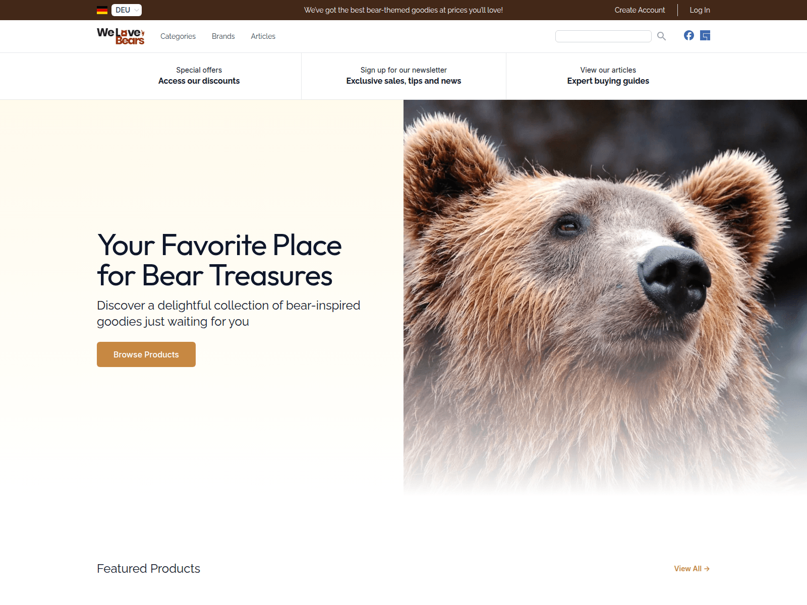 We Love Bears Store screenshot
