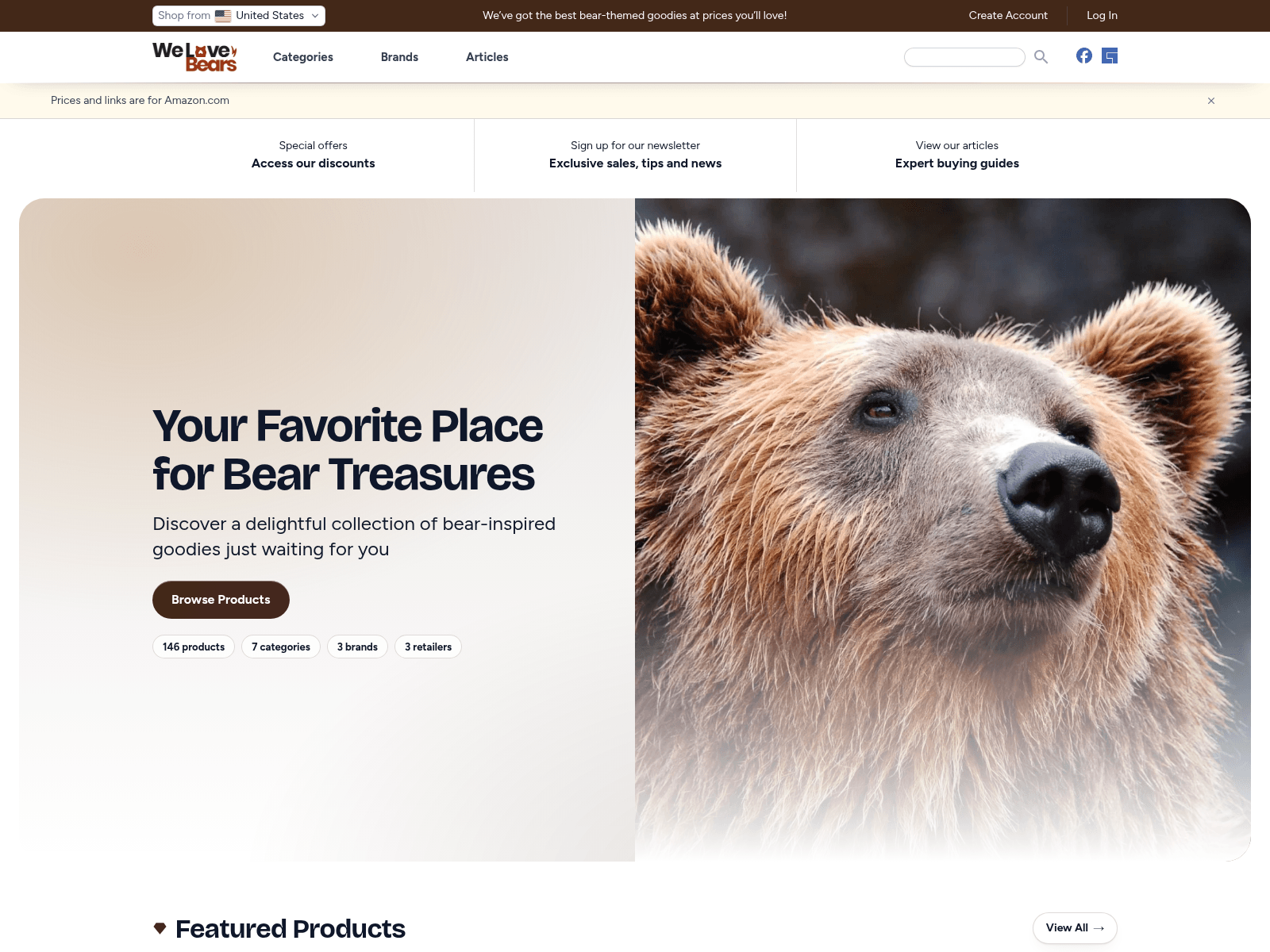 We Love Bears Store screenshot
