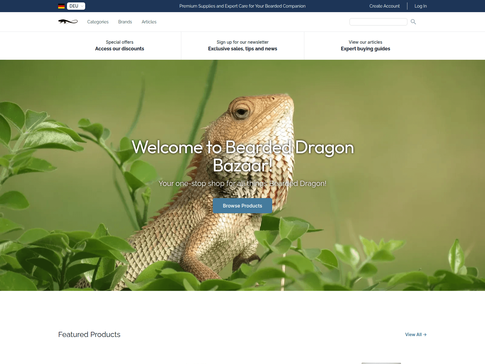 Bearded Dragon Bazaar screenshot