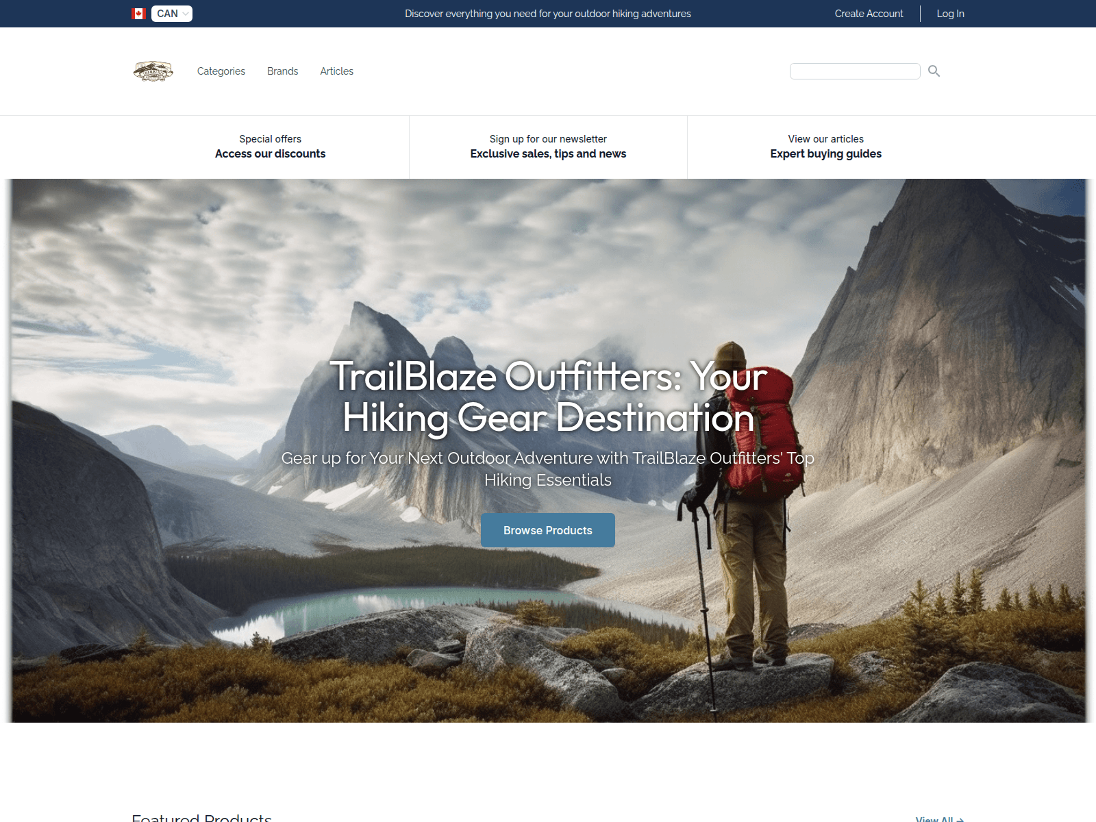 TrailBlaze Outfitters screenshot