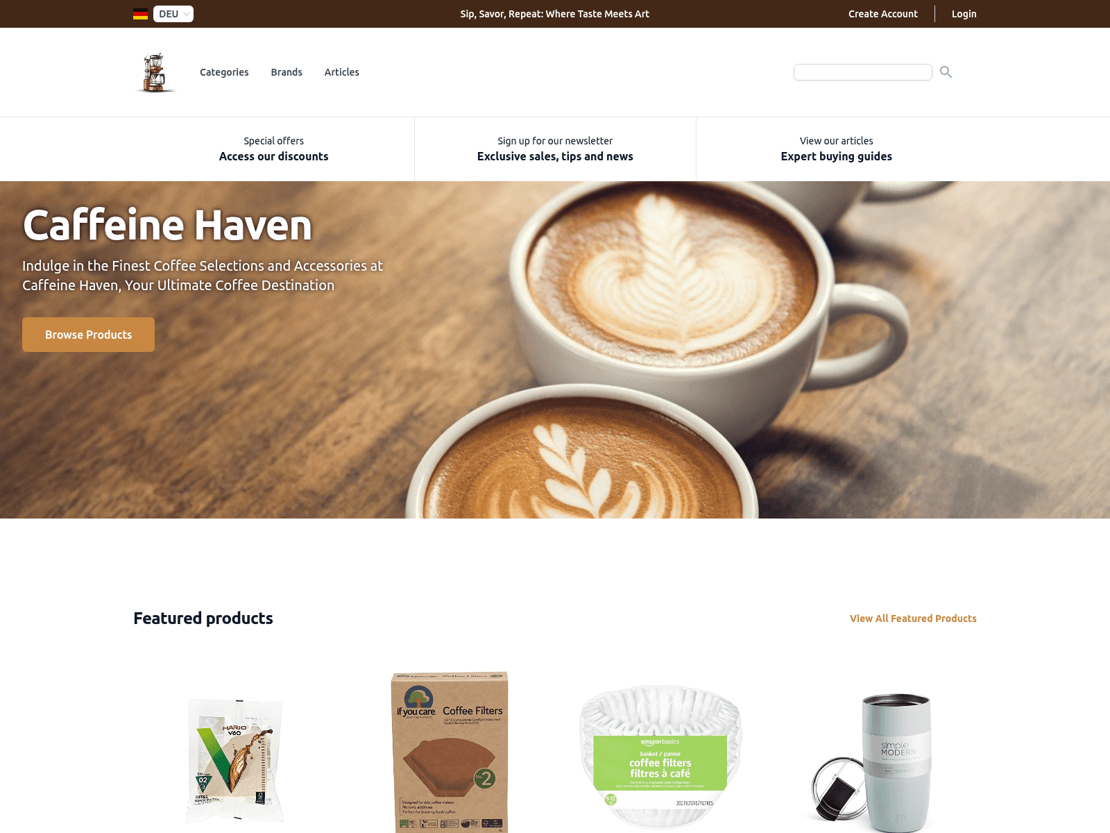 Caffeine Haven screenshot