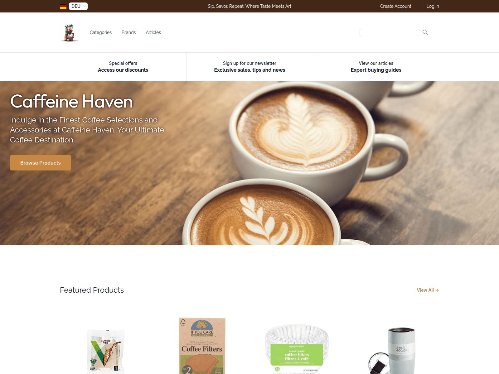 Caffeine Haven screenshot