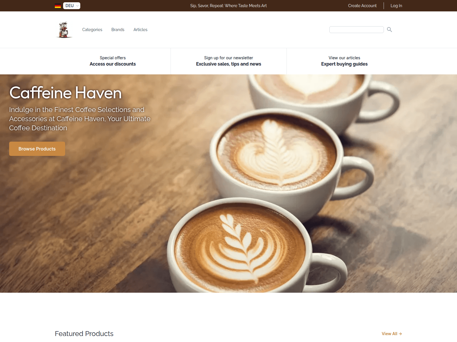 Caffeine Haven screenshot
