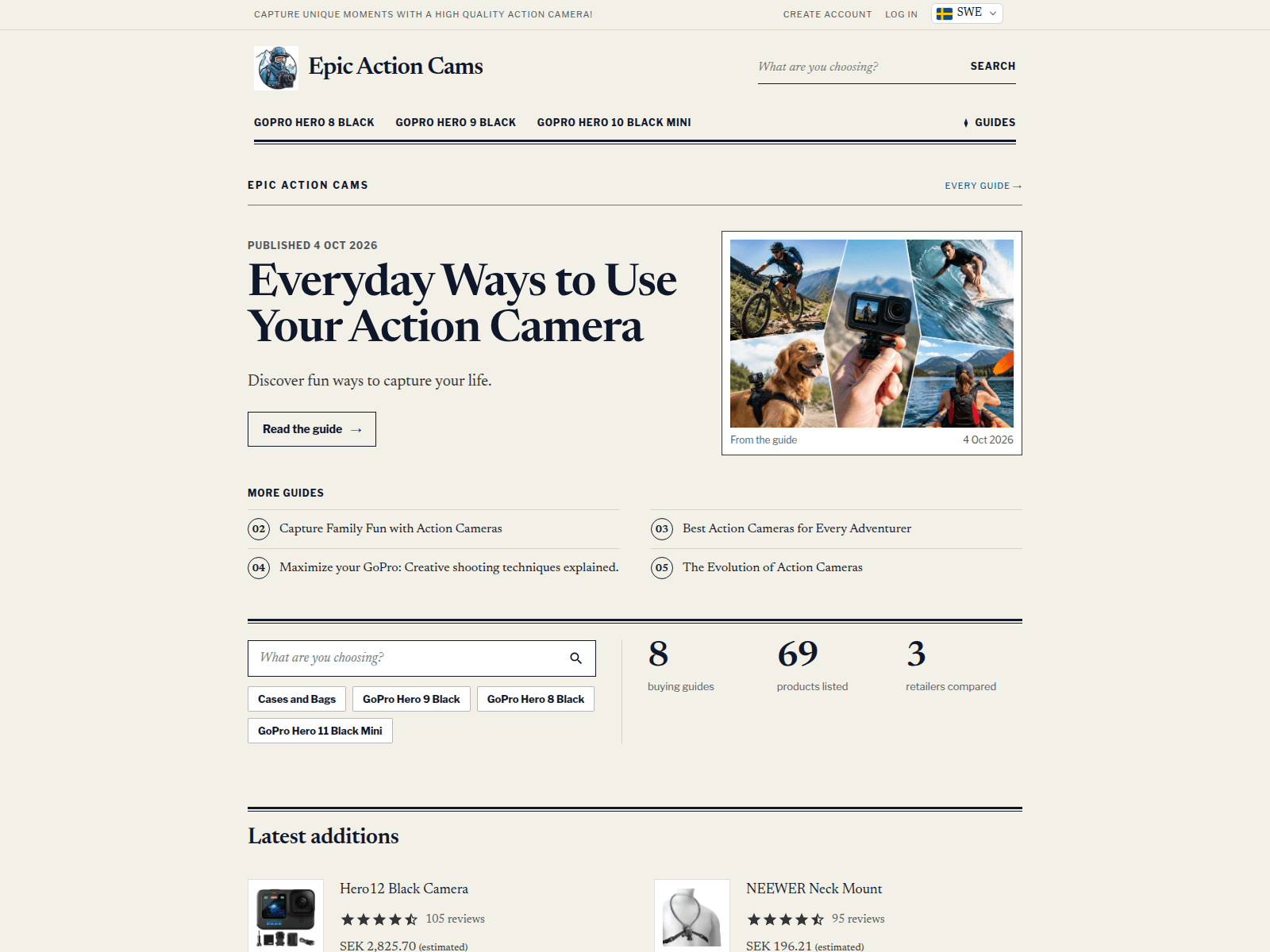 Epic Action Cams screenshot