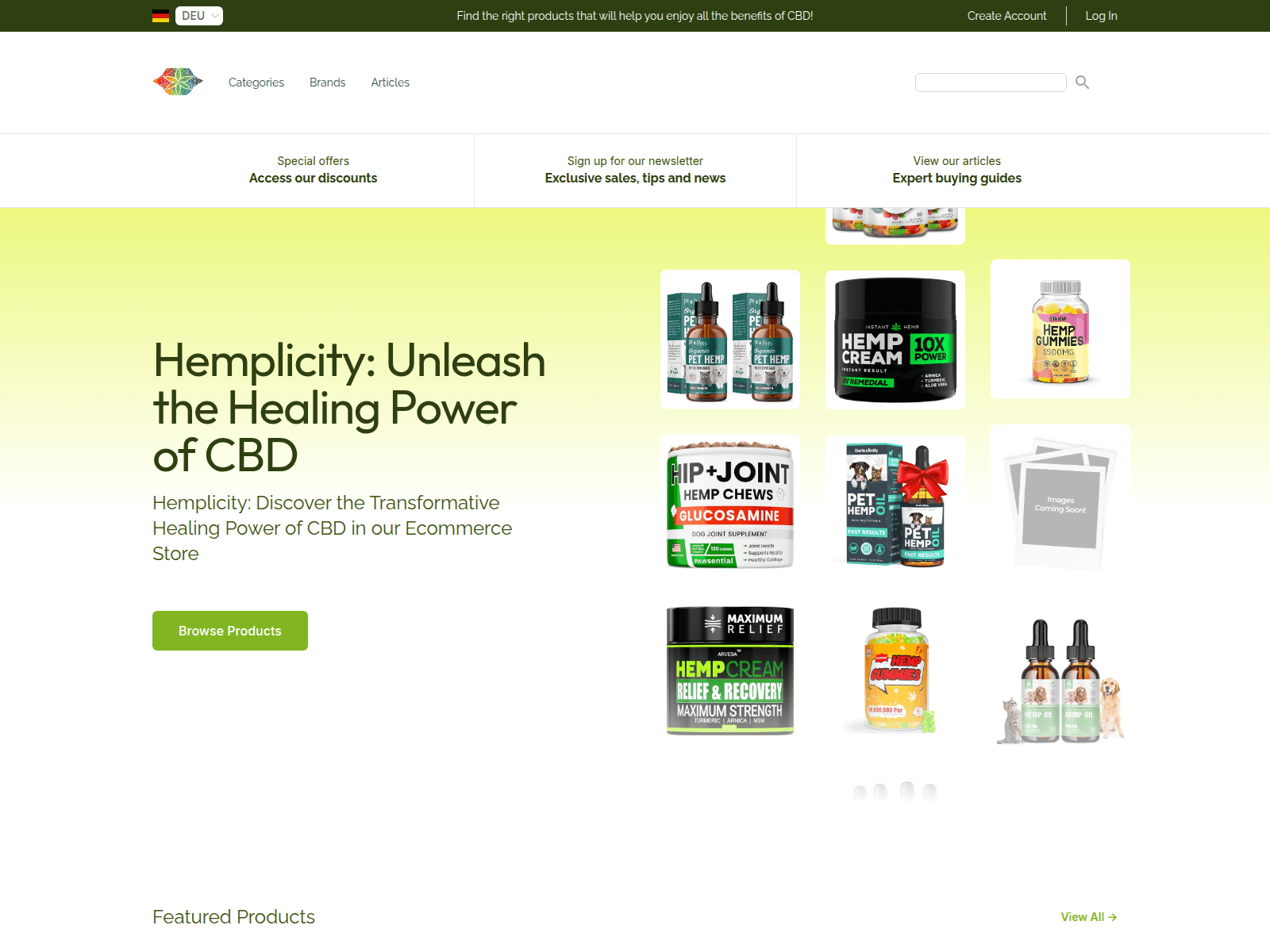 Hemplicity screenshot