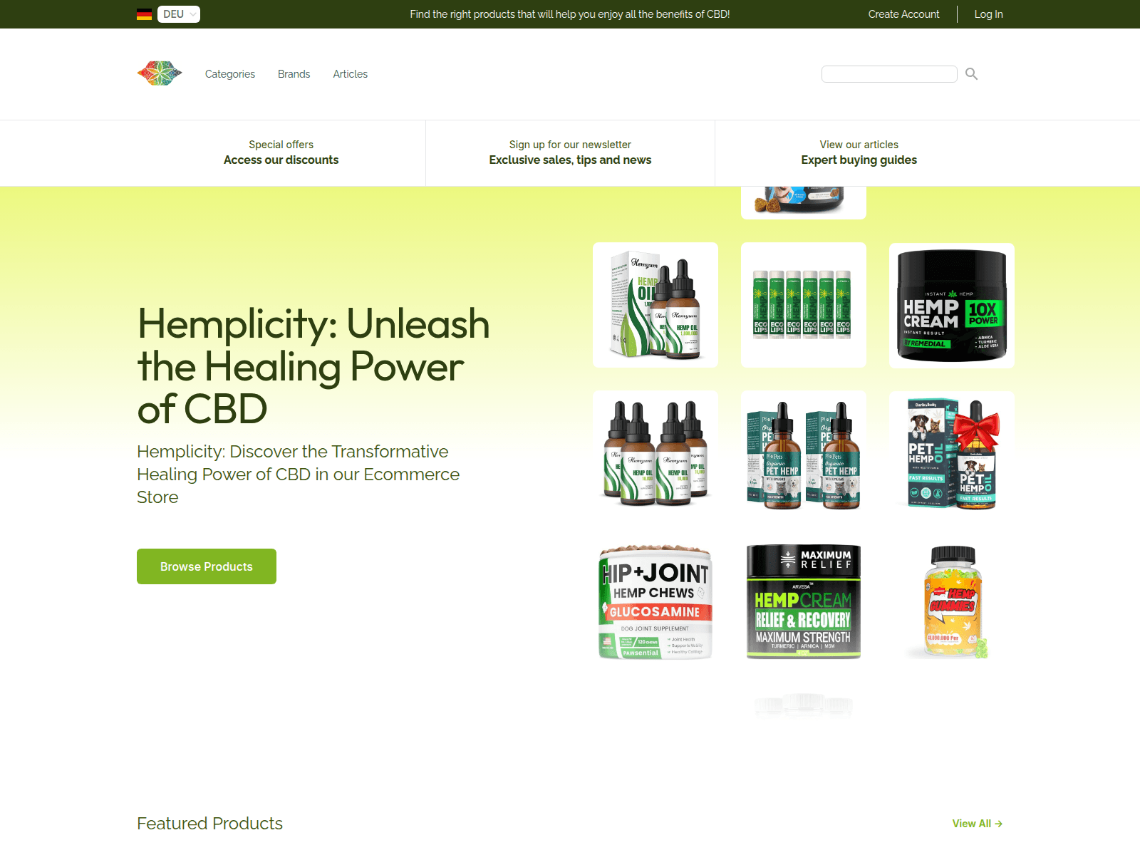 Hemplicity screenshot