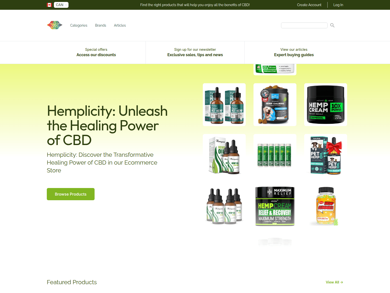 Hemplicity screenshot