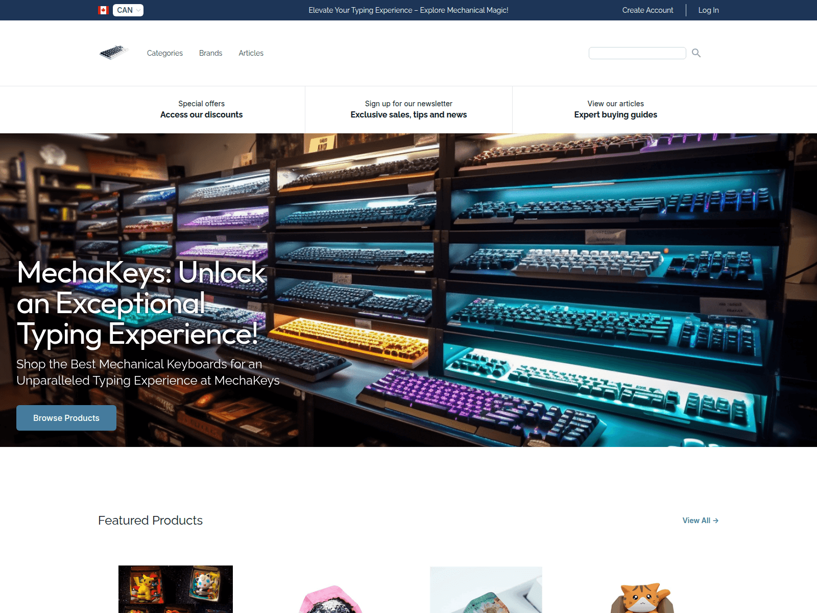 Mechanical Keyboards screenshot