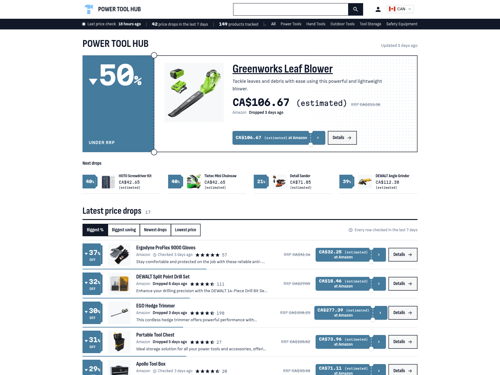 Power Tool Hub screenshot
