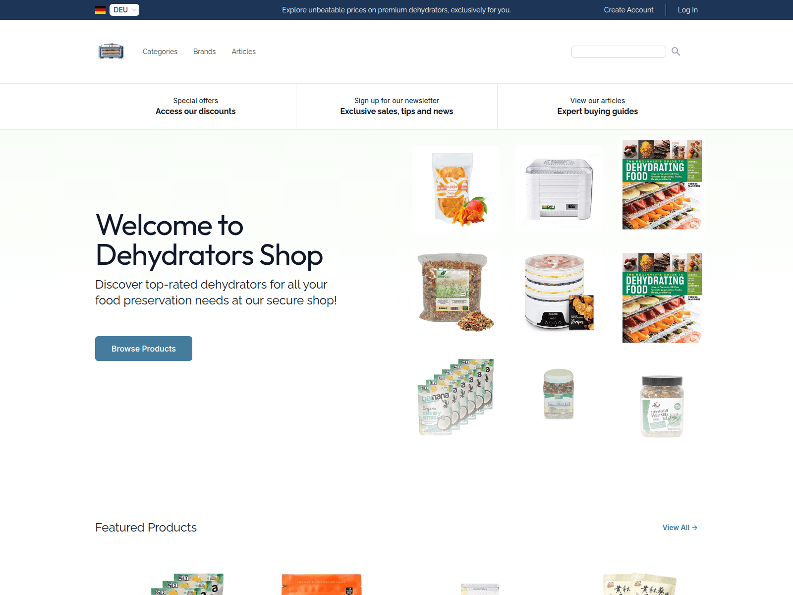 Dehydrators Shop screenshot