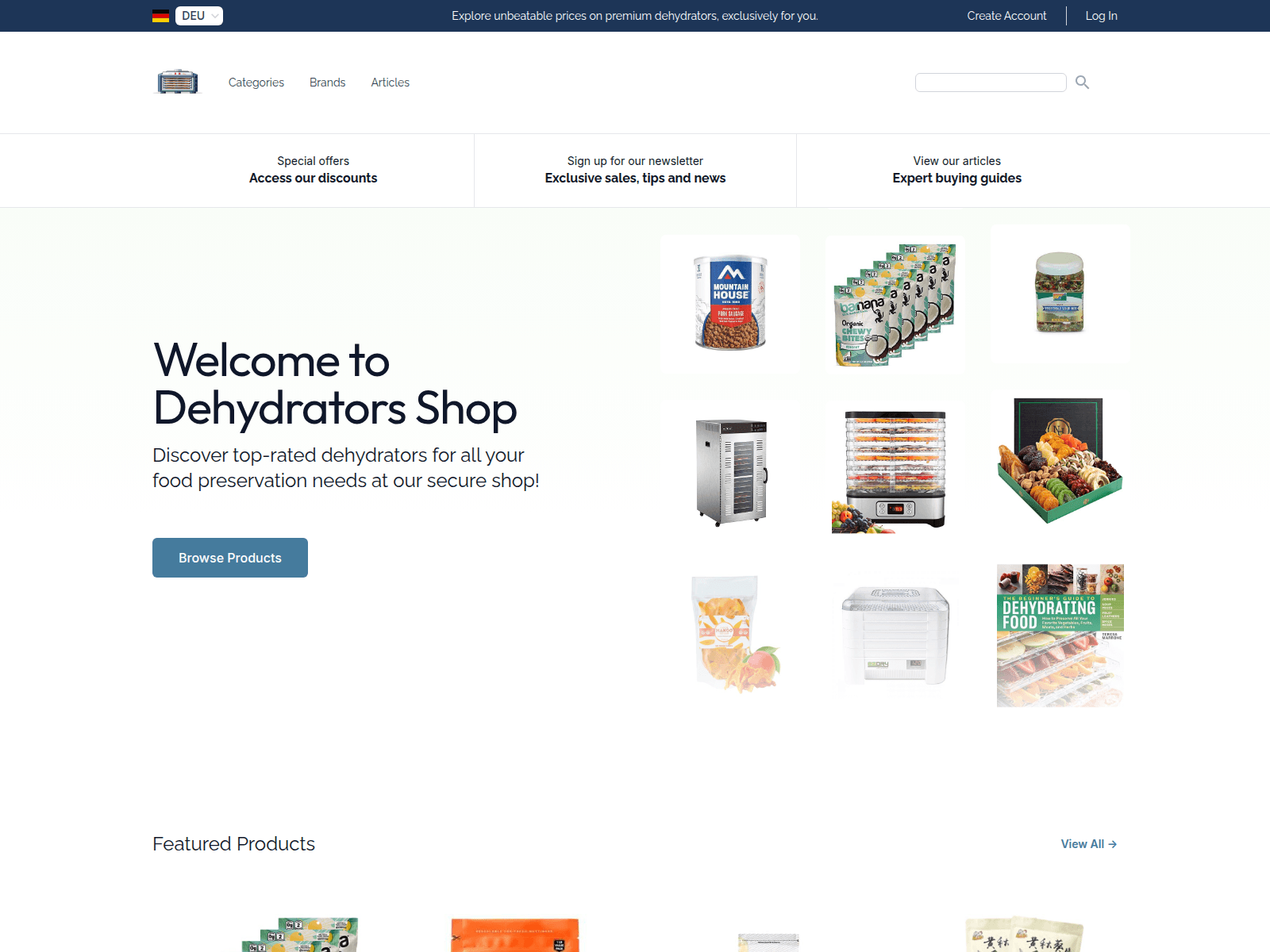 Dehydrators Shop screenshot
