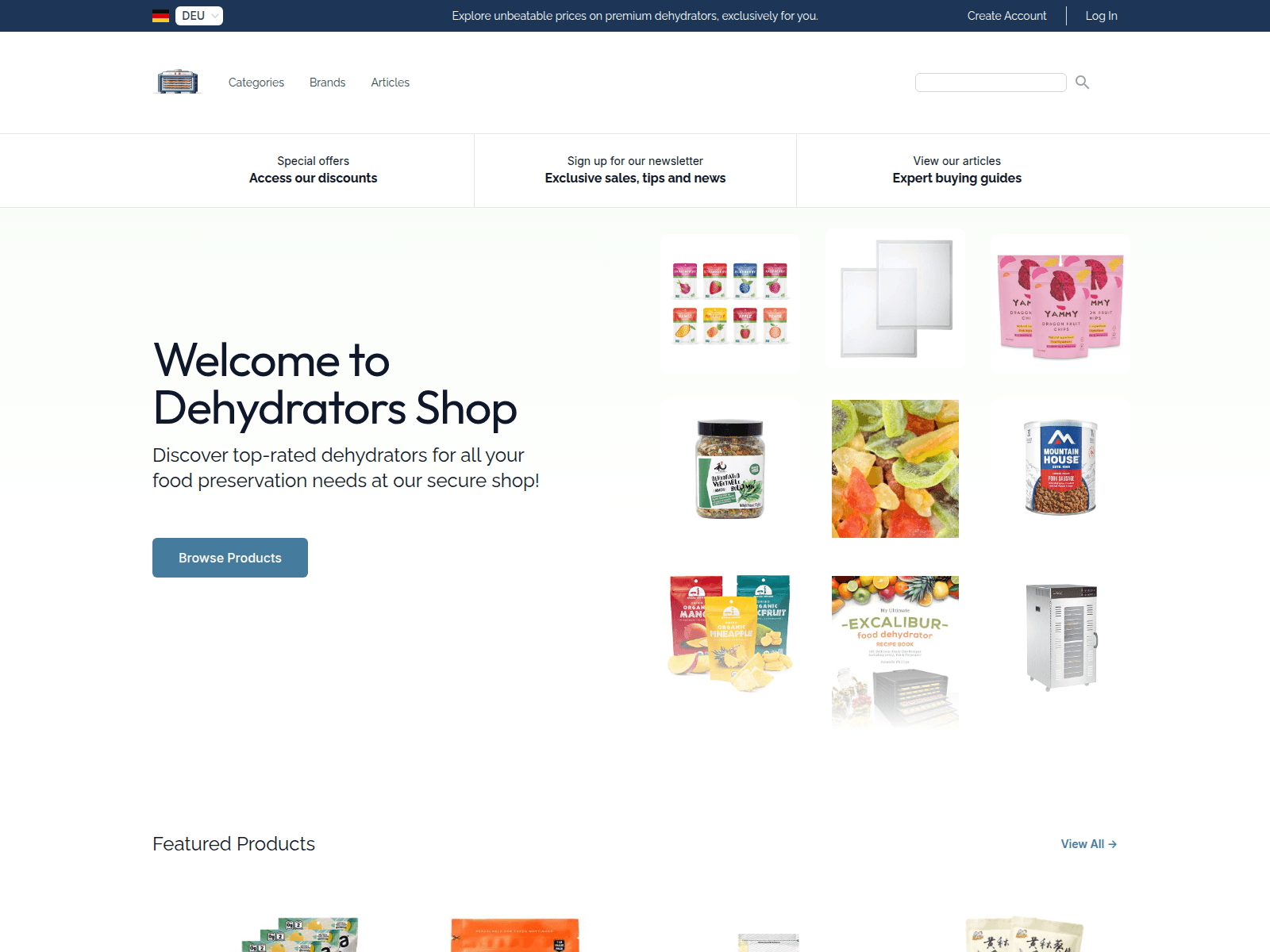 Dehydrators Shop screenshot