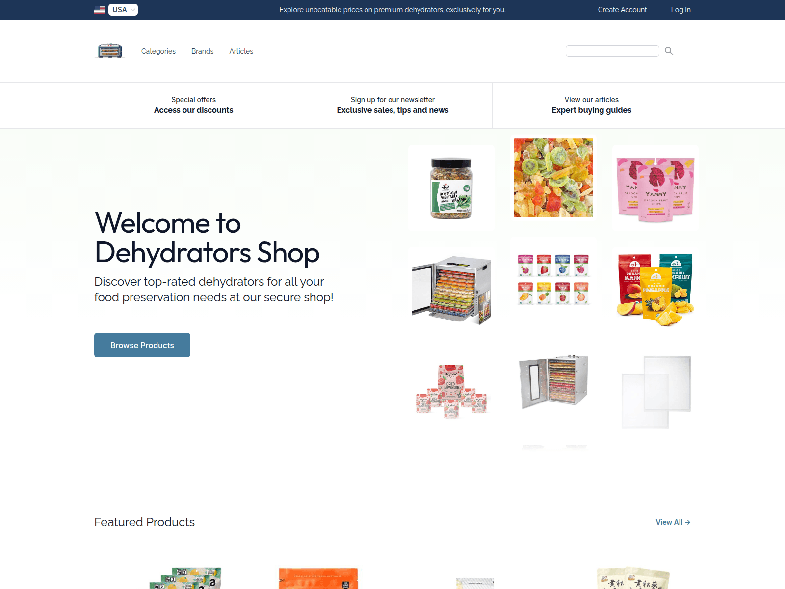 Dehydrators Shop screenshot