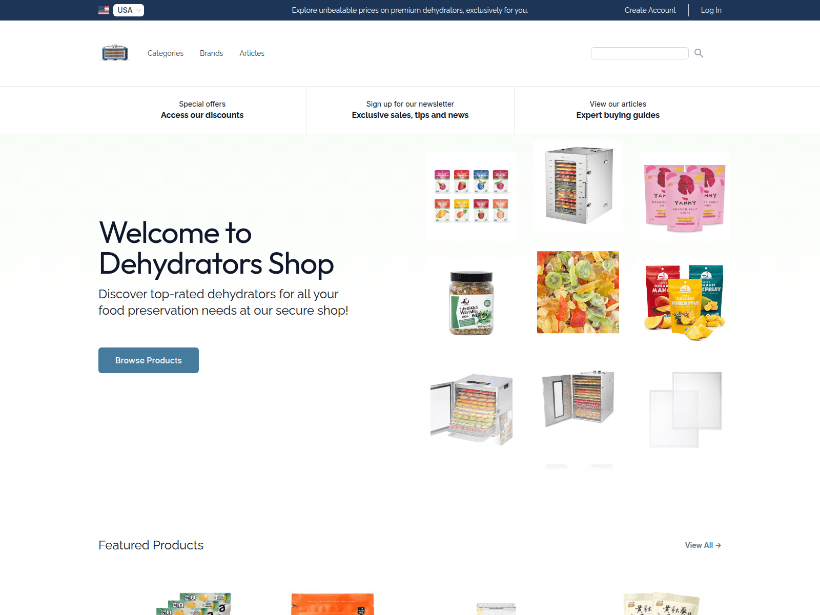 Dehydrators Shop screenshot