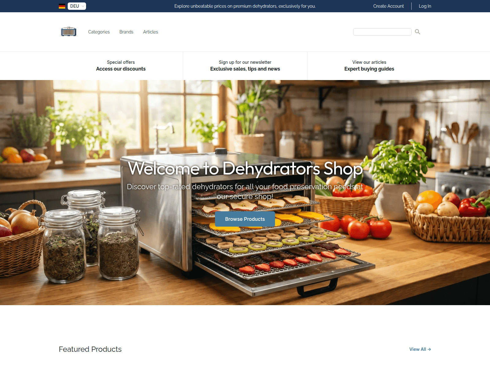 Dehydrators Shop screenshot