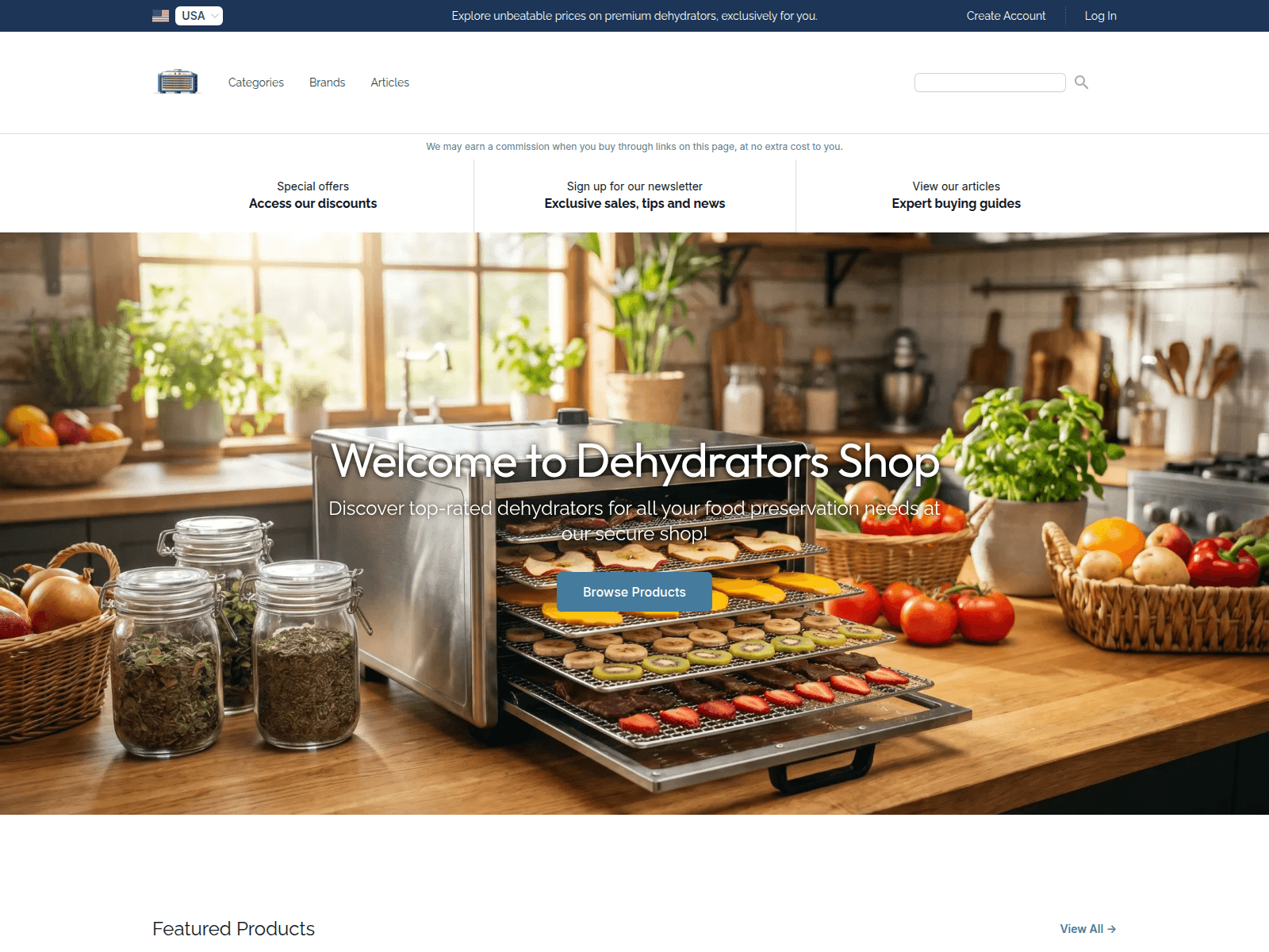 Dehydrators Shop screenshot