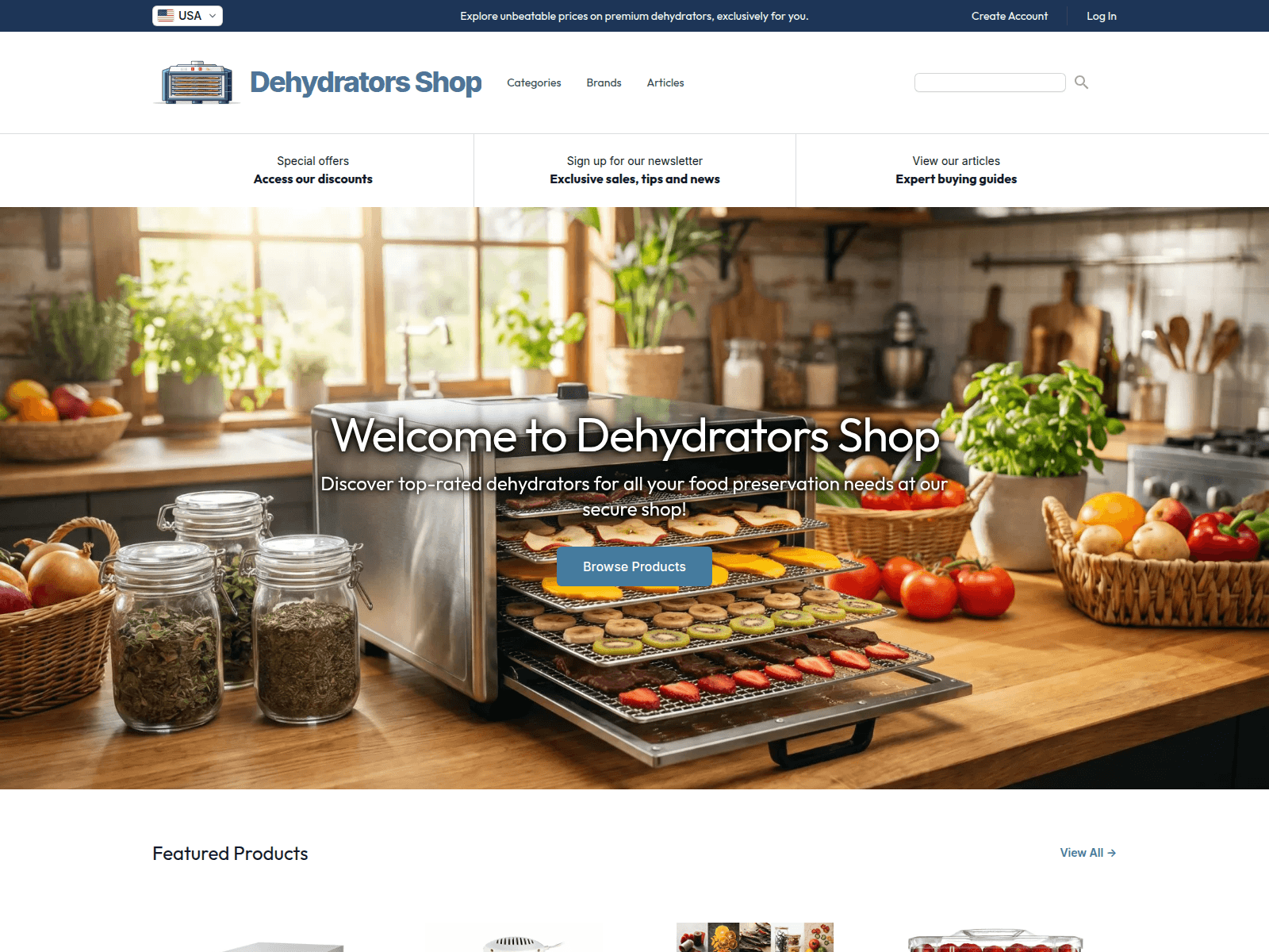 Dehydrators Shop screenshot