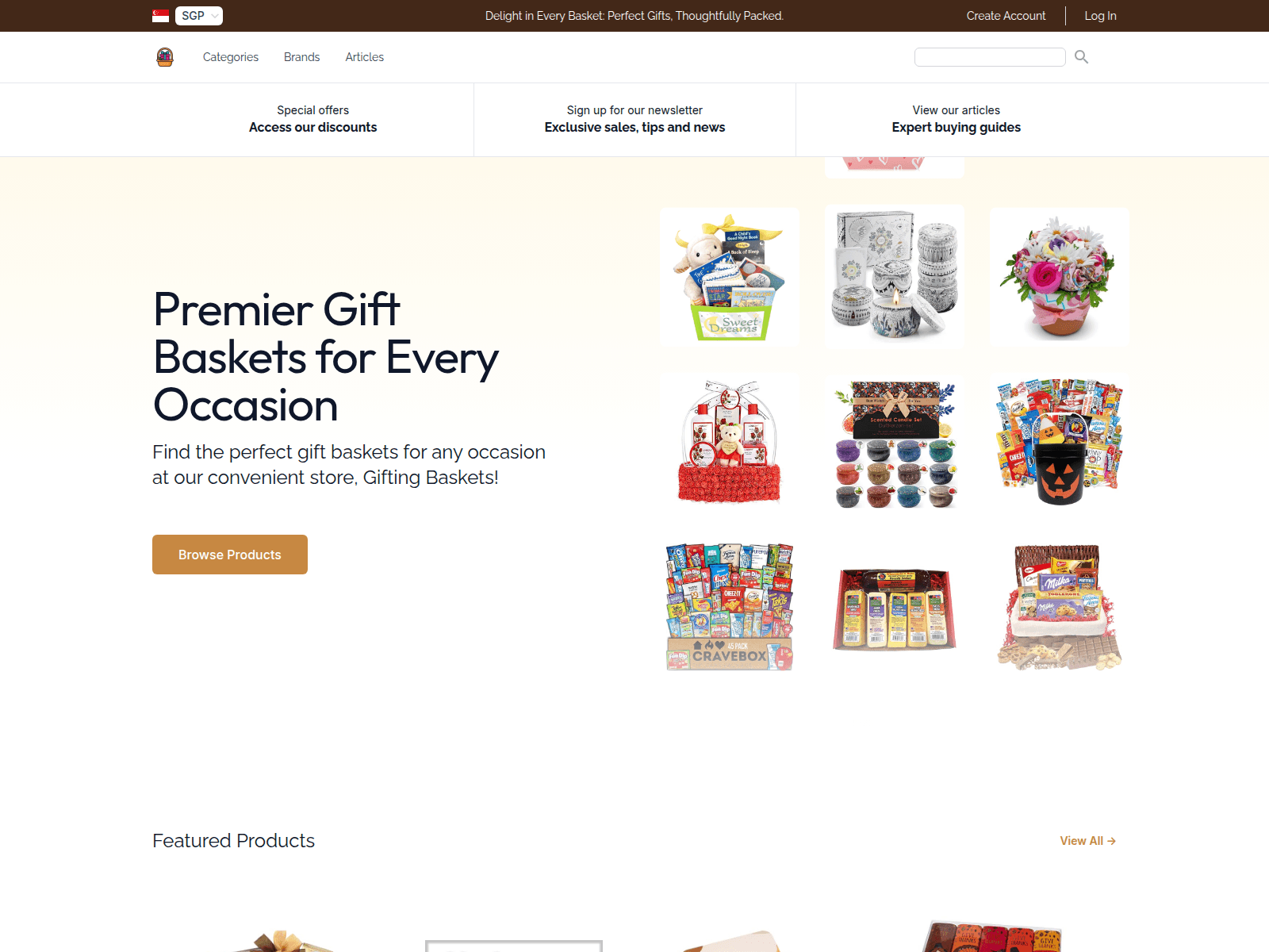 Gifting Baskets screenshot