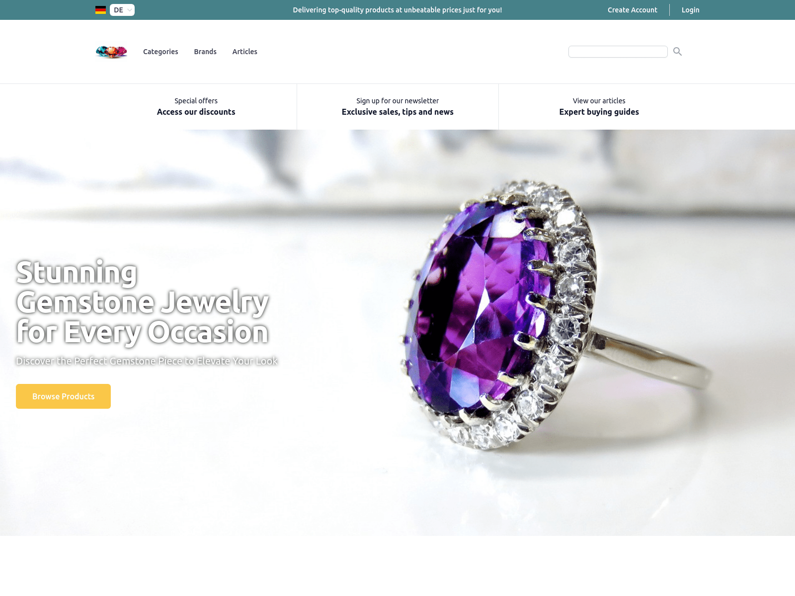 Gemstone Boutique screenshot