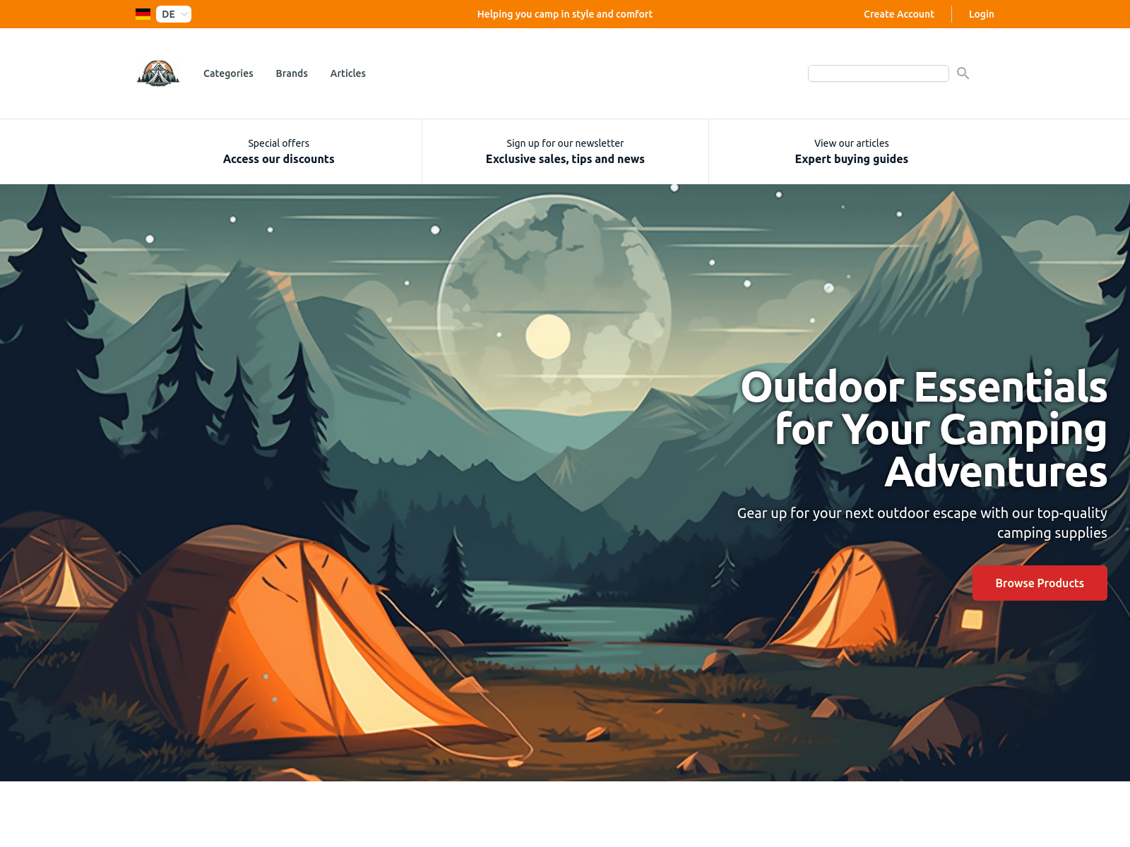 Camping Gear screenshot