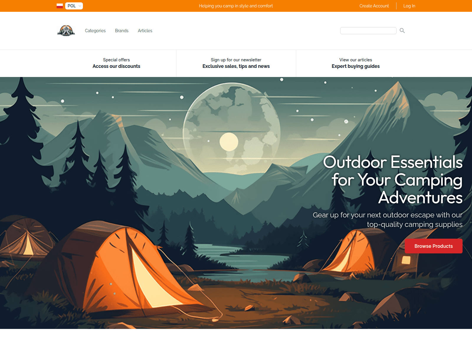 Camping Gear screenshot