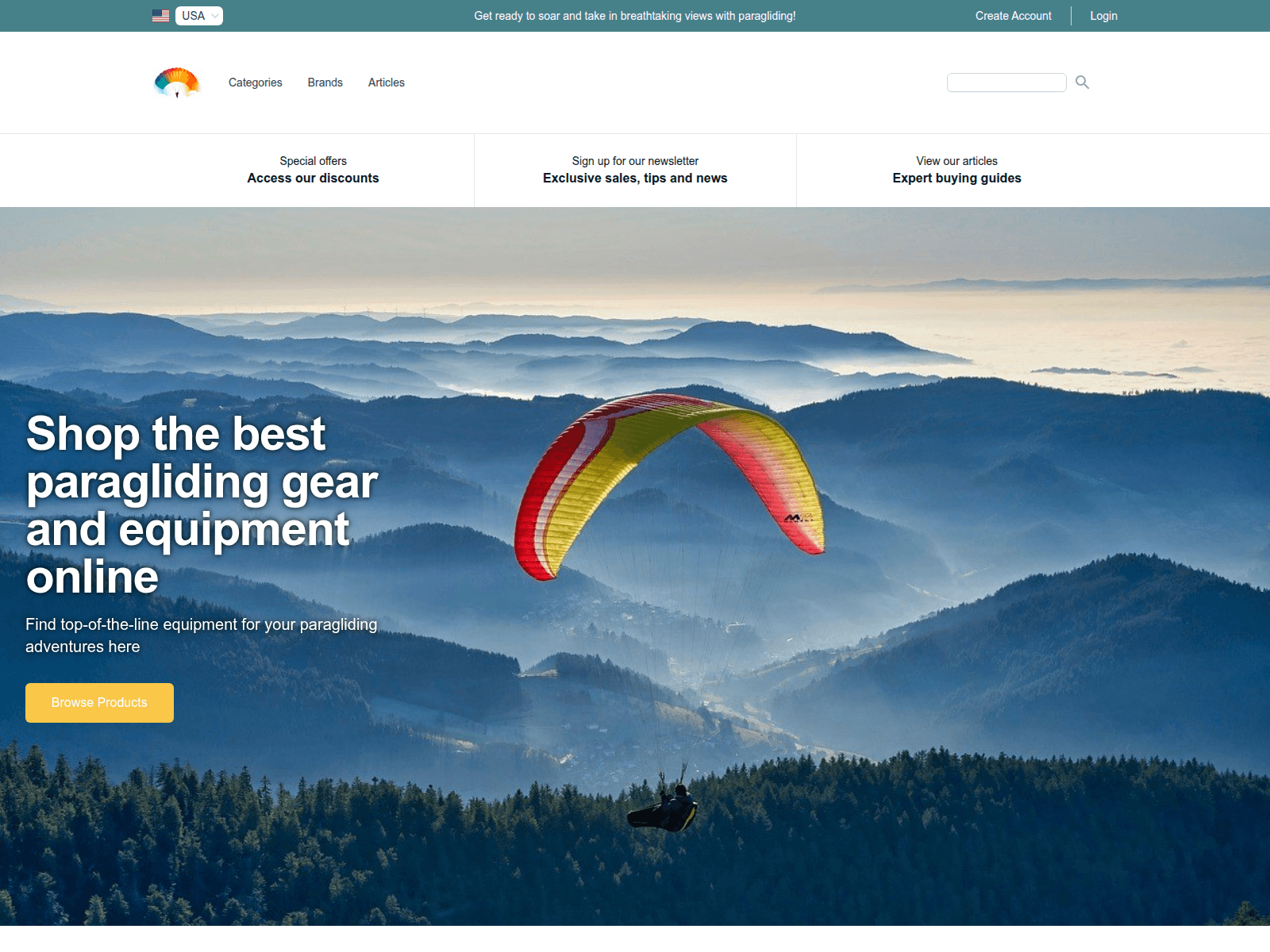 Paragliding screenshot