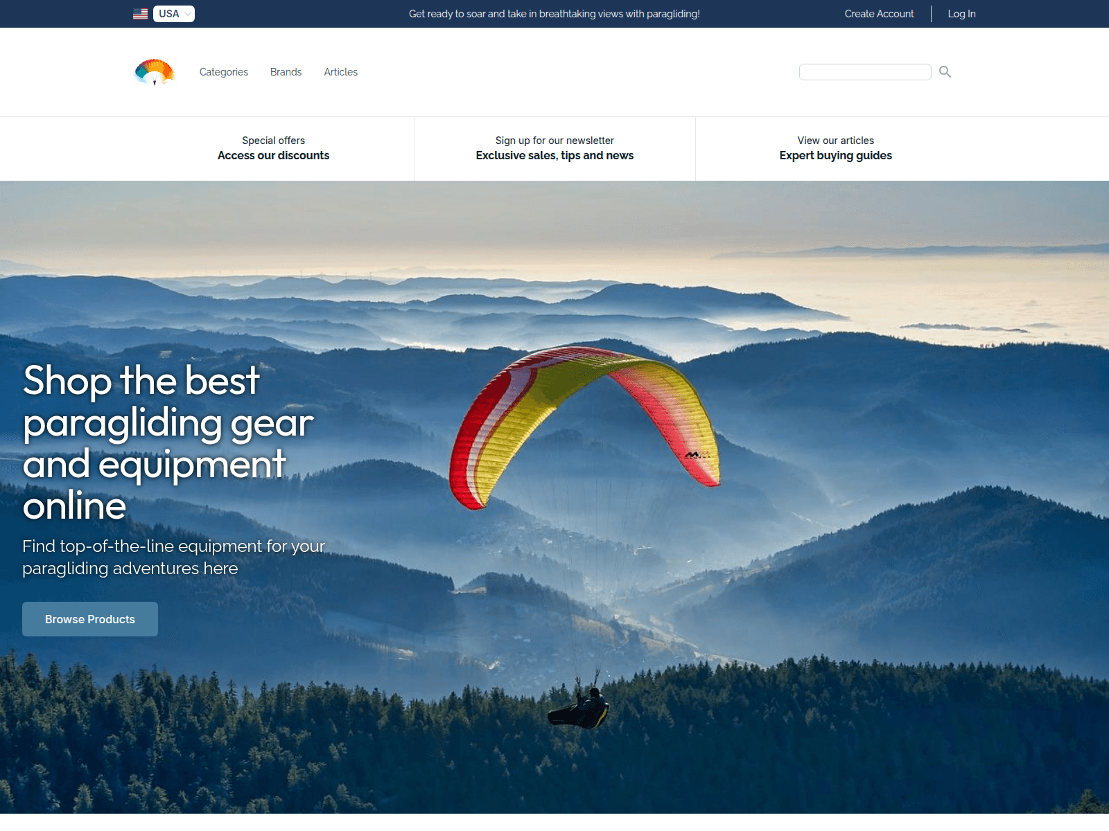 Paragliding screenshot