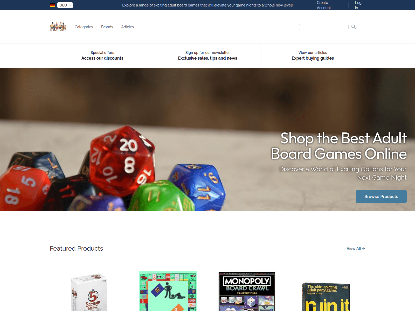 Adult Board Games screenshot