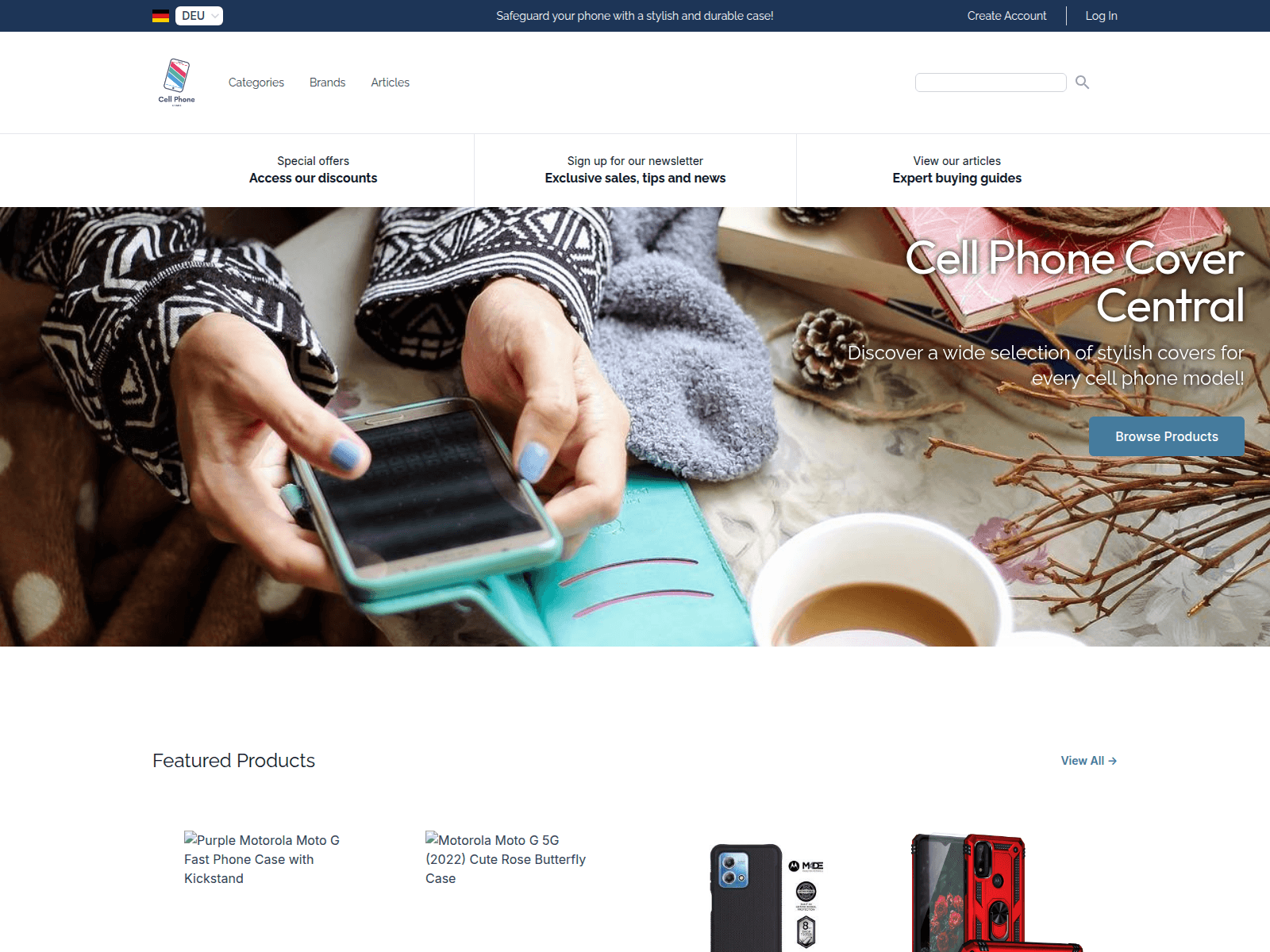 Cell Phone Cover Central screenshot