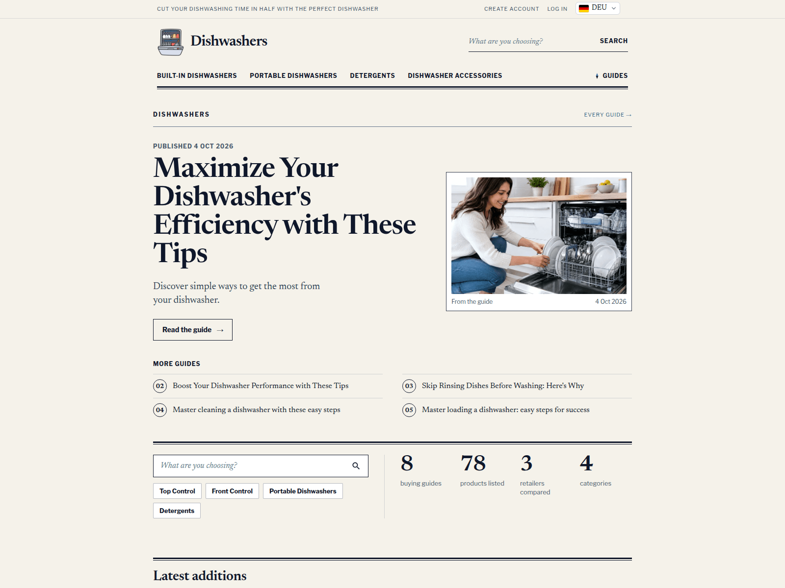 Dishwashers screenshot