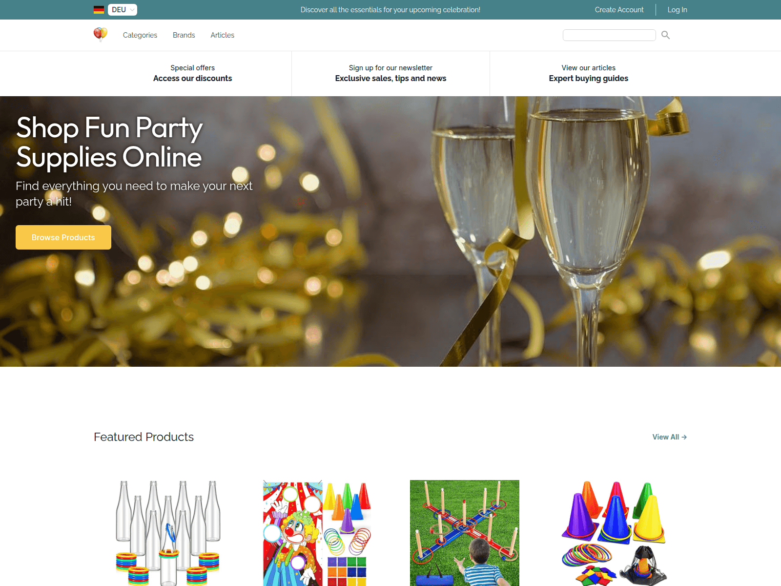 Party Supplies screenshot