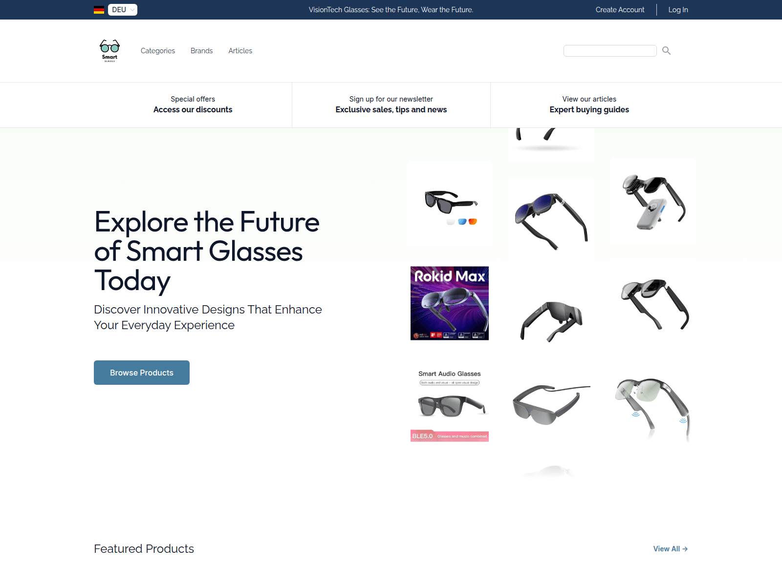 VisionTech Glasses screenshot