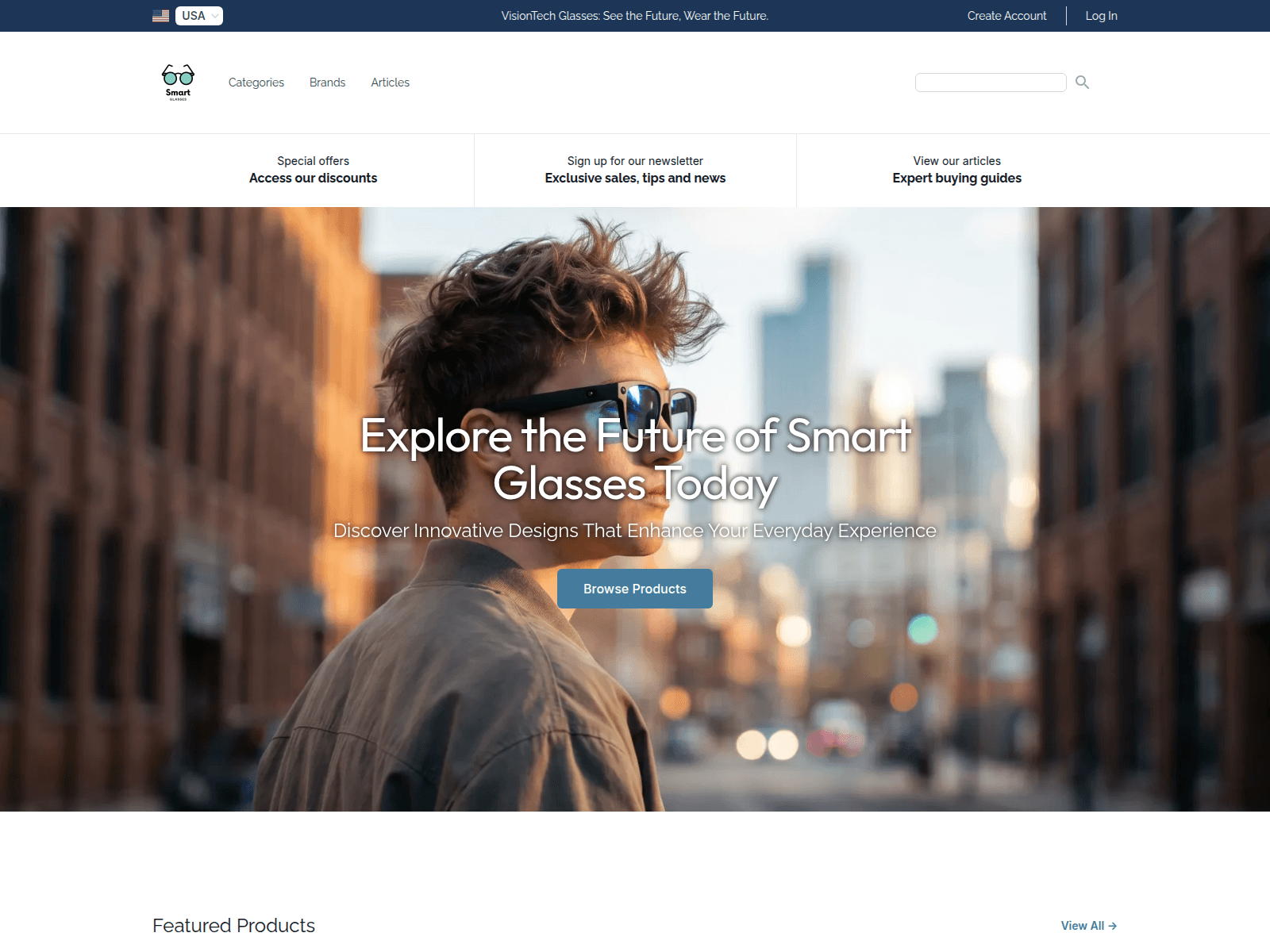VisionTech Glasses screenshot