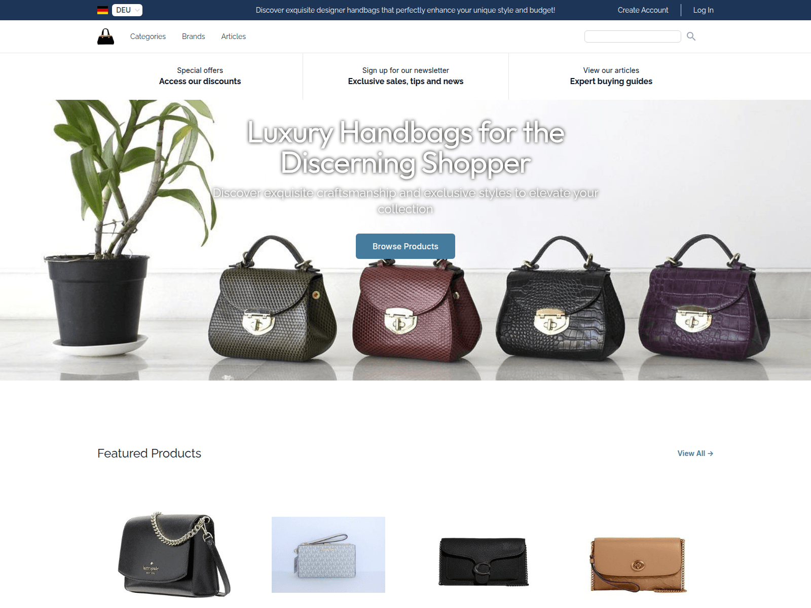 Designer Bag Boutique screenshot