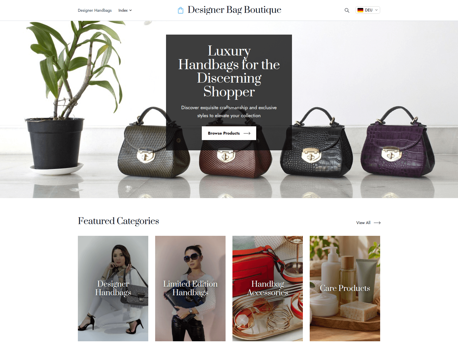 Designer Bag Boutique screenshot
