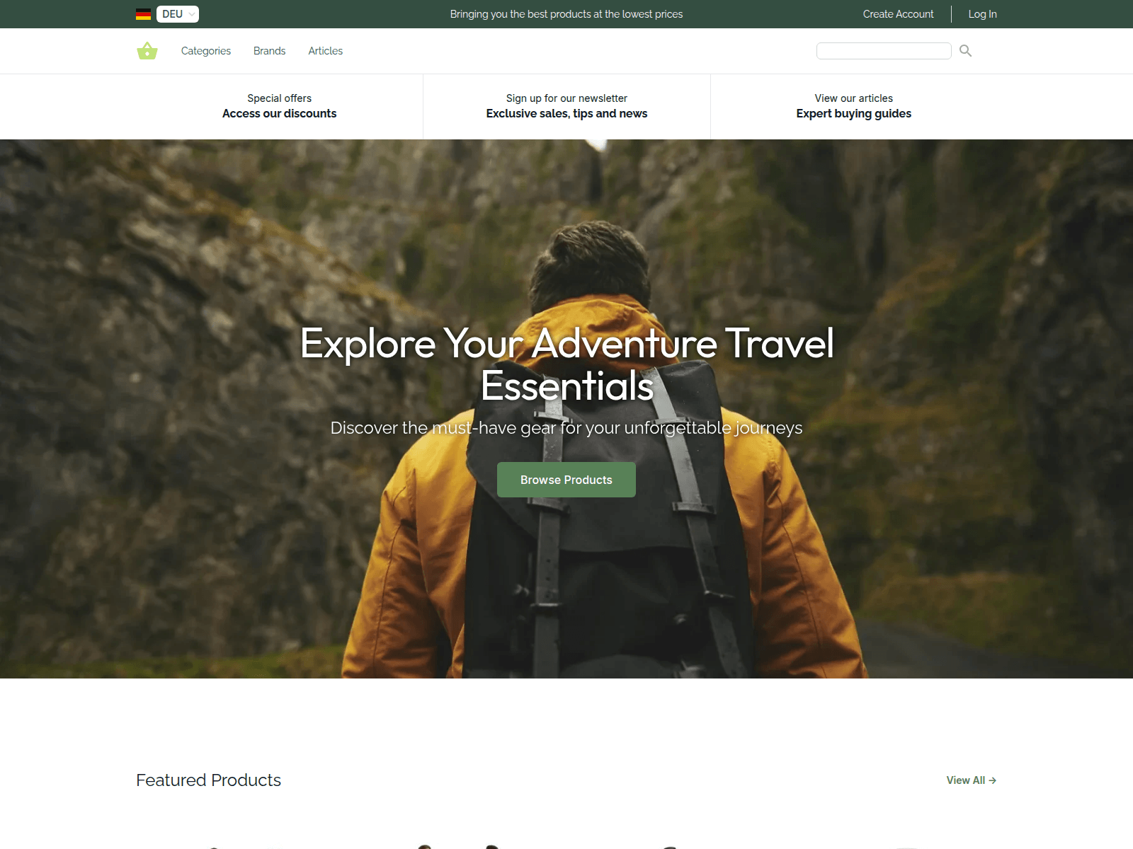 Wanderlust Gear screenshot