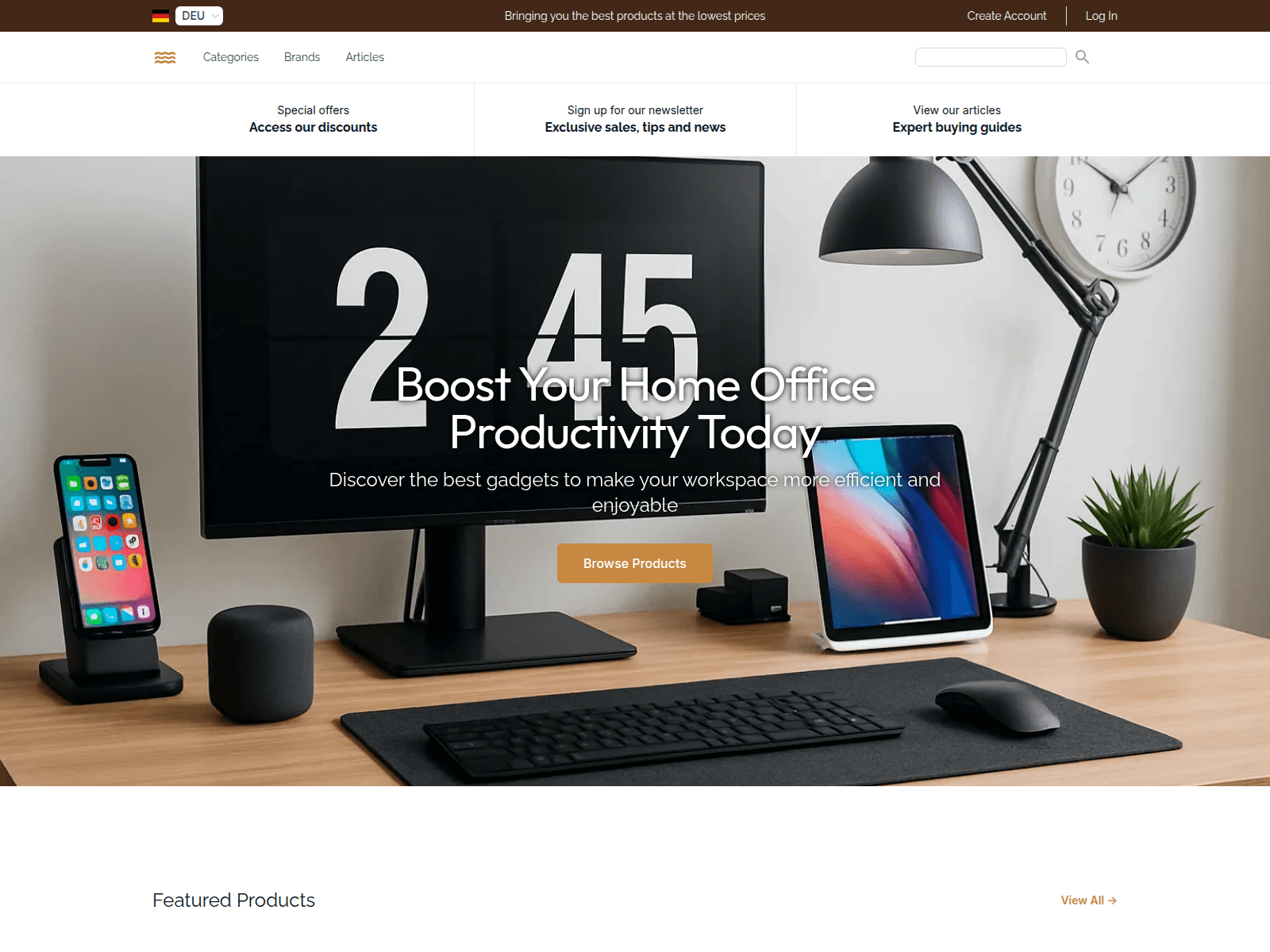 Productivity hub screenshot