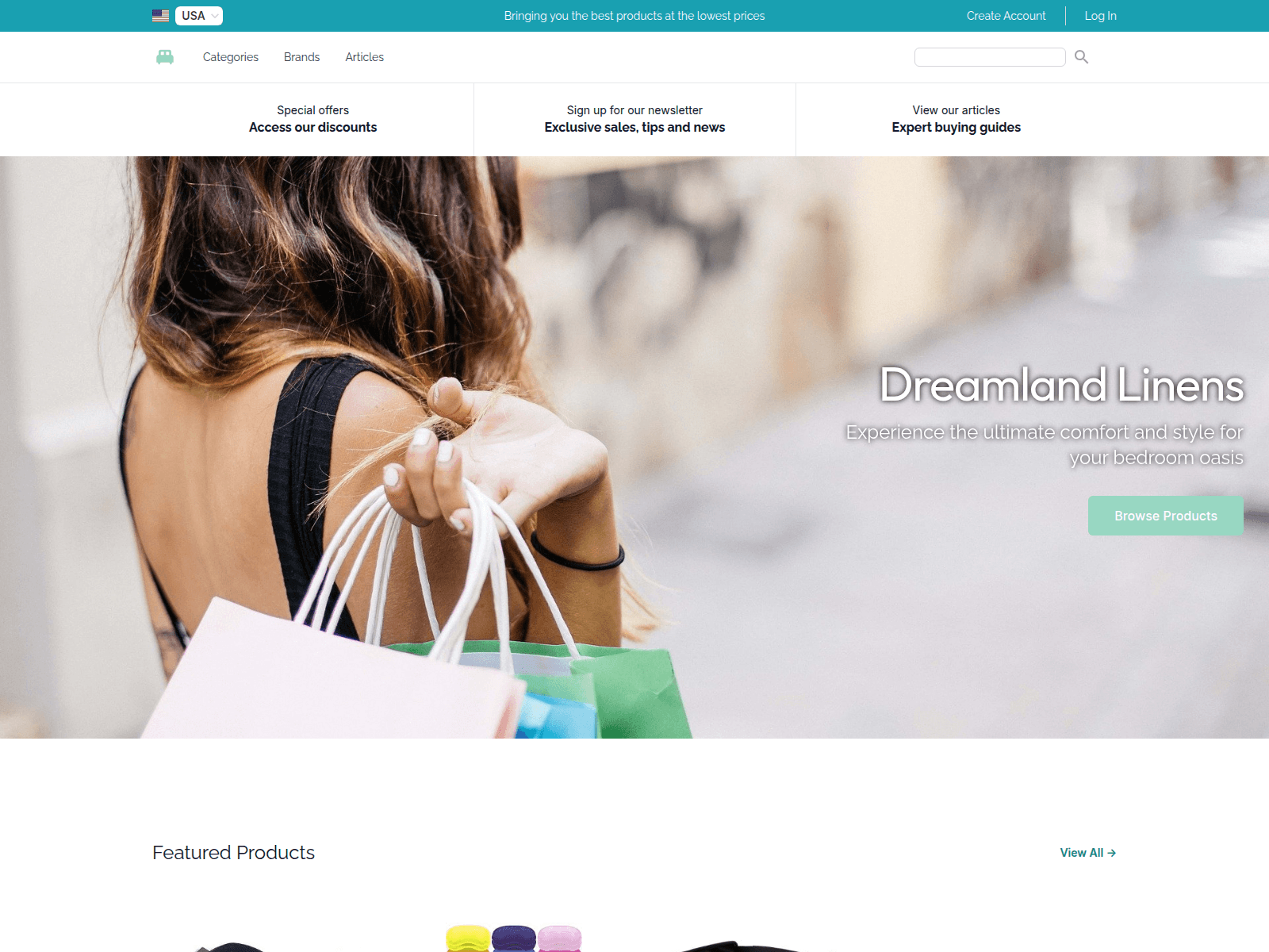 Dreamland Linens screenshot